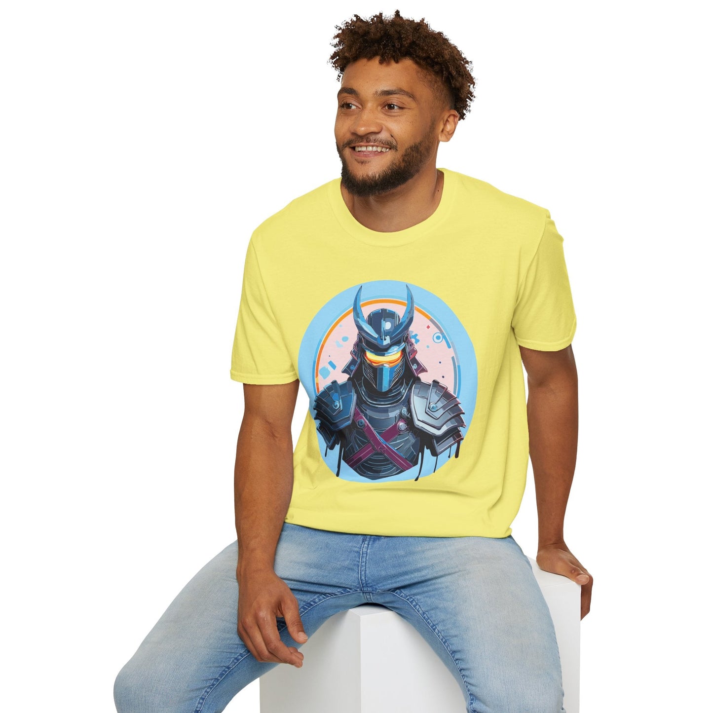 Samurai T Shirt Unisex Softstyle 64000 Tee Lightweight Comfortable 100 Percent Ring Spun Cotton