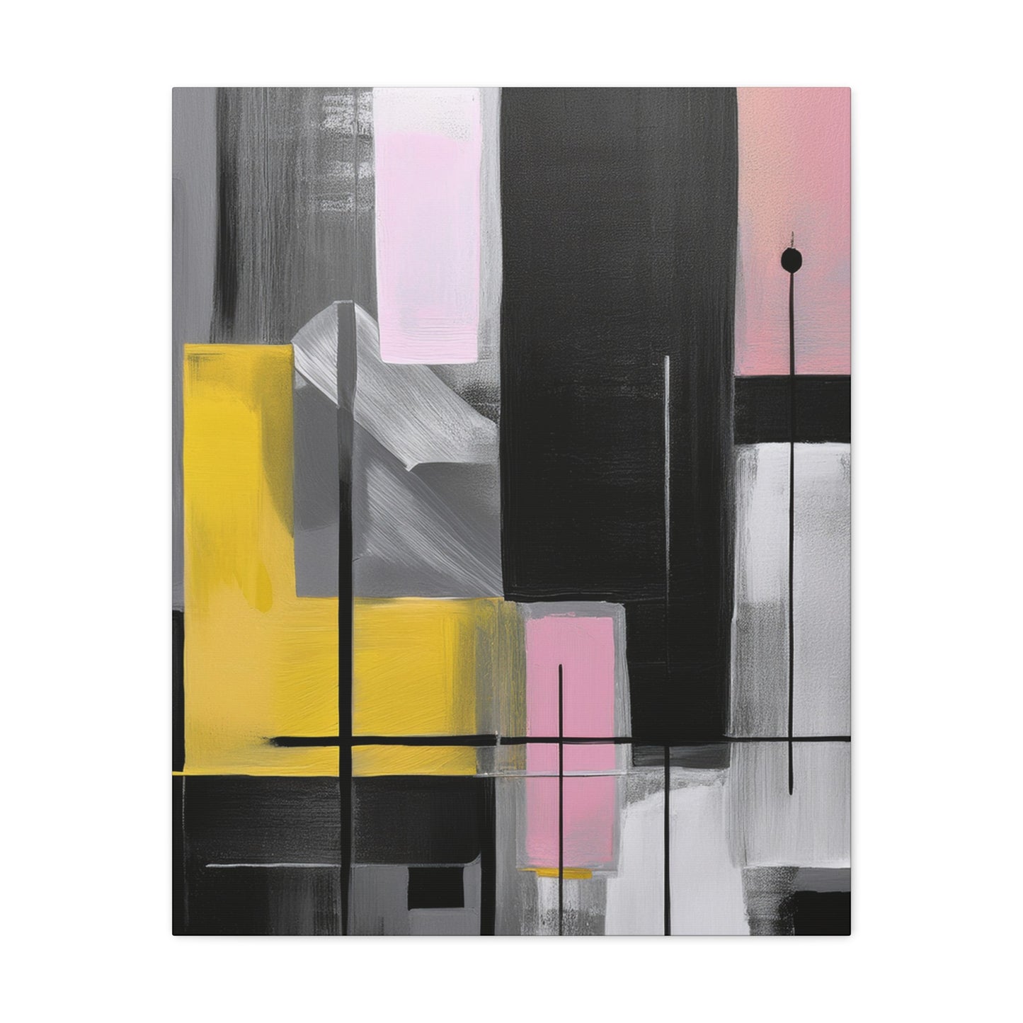 Abstract Geometric Painting Print Canvas 20x24,20x30,24x30 24x32,24x36,30x40 32x48,36x48,40x60 Pine-Wood Inner Frame ABS-39