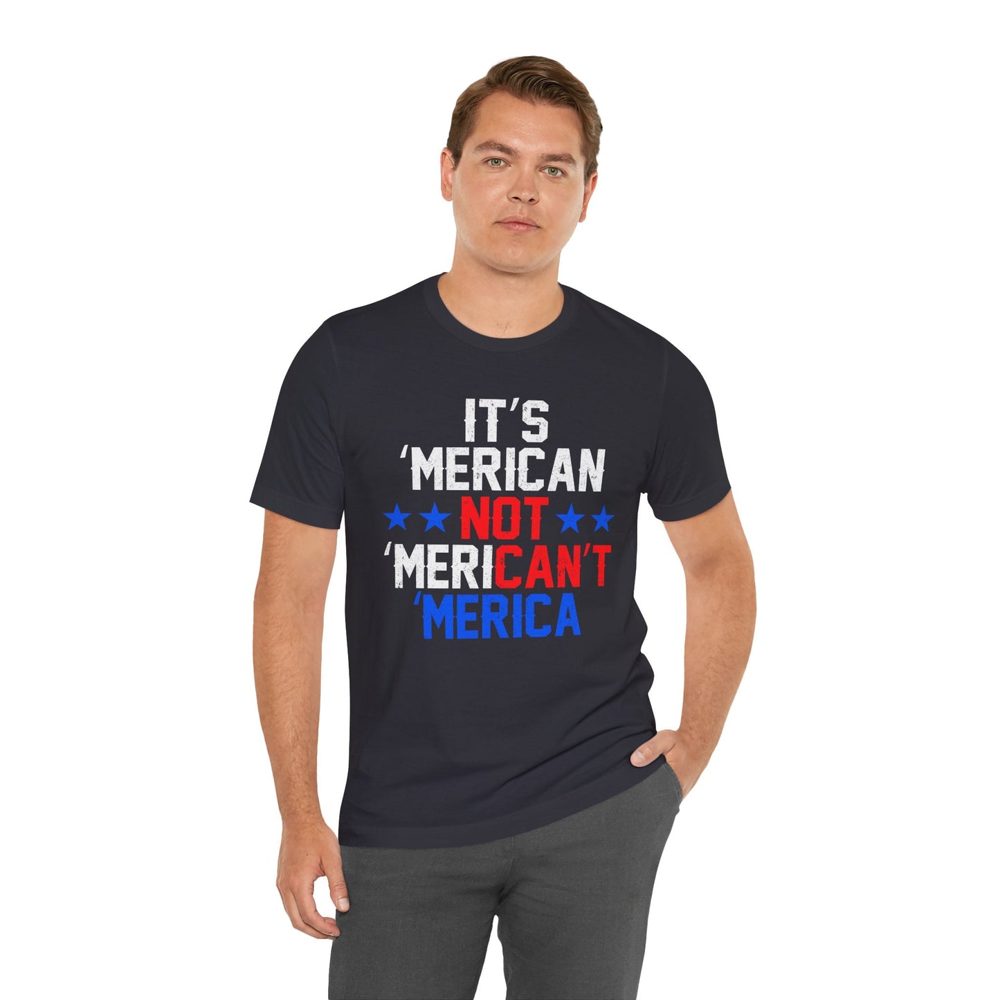 Patriotic USA Stars Graphic Unisex Cotton T-Shirt a5