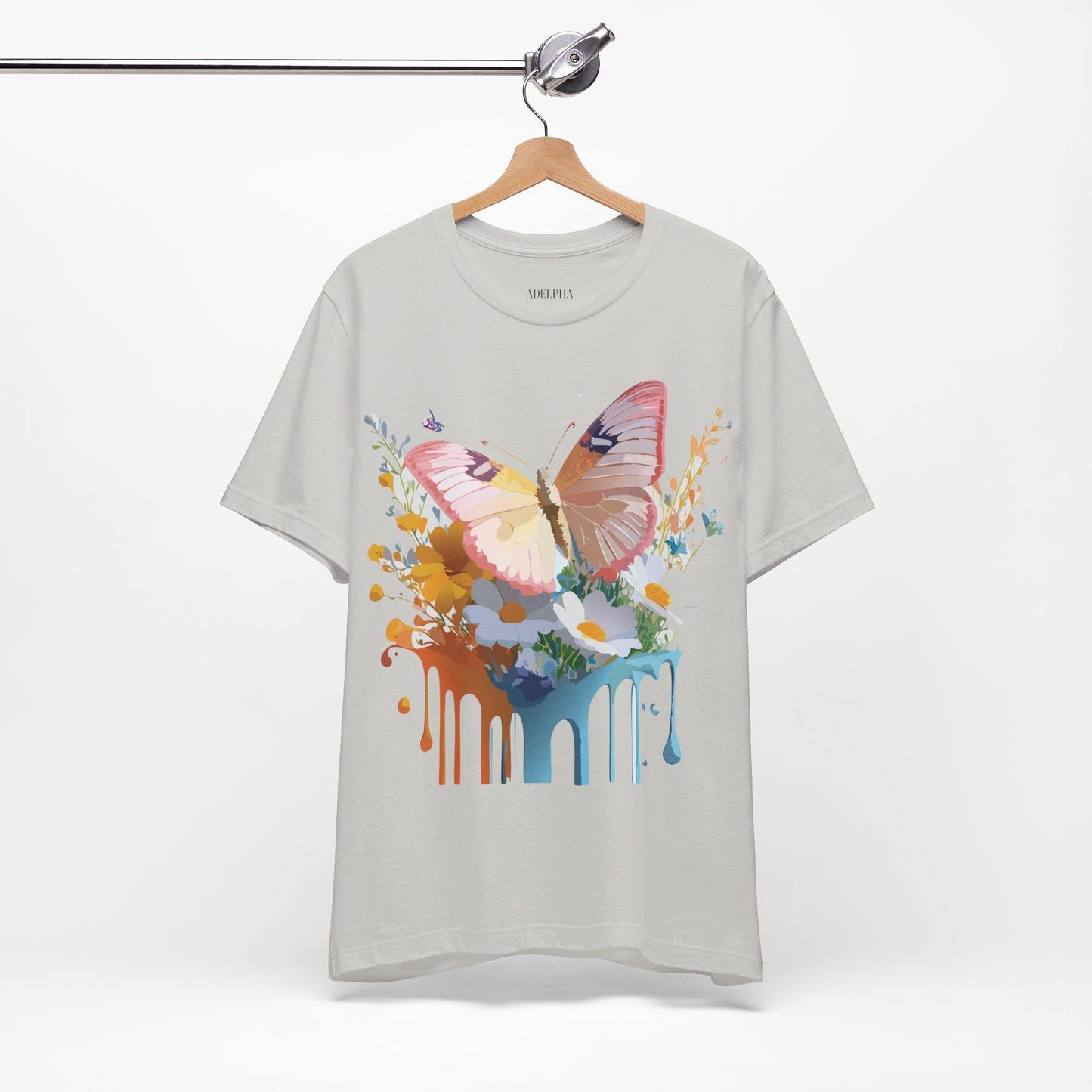 Butterfly Graphic Tee Unisex Short Sleeve Art Design By Adelpha