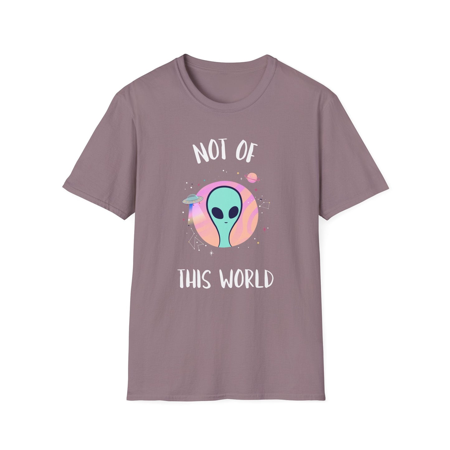 Alien Graphic TShirt  Not Of This World Cute Pastel UFO Tee