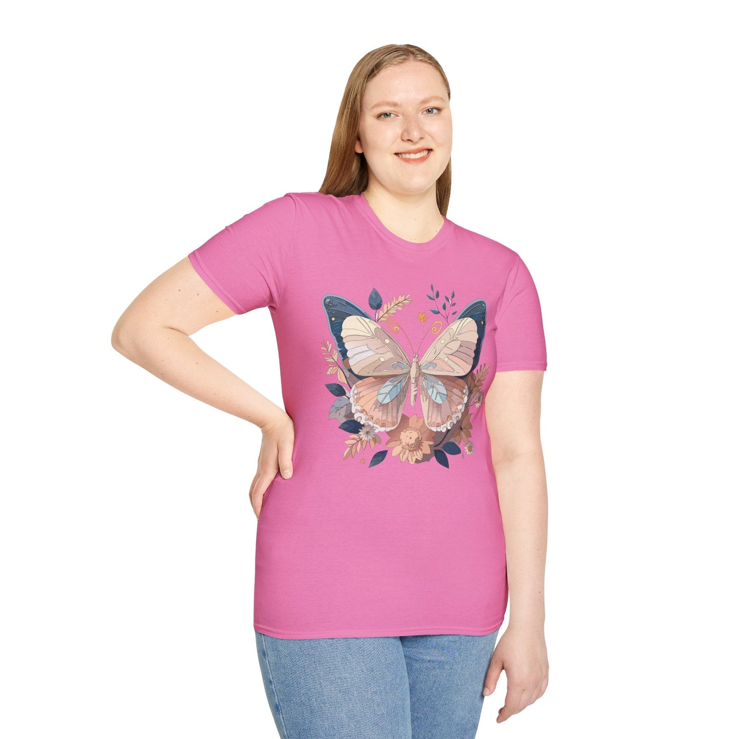 Monarch Butterfly Shirt Unisex Softstyle T Shirt 100 Percent Ring Spun Cotton Gildan 64000