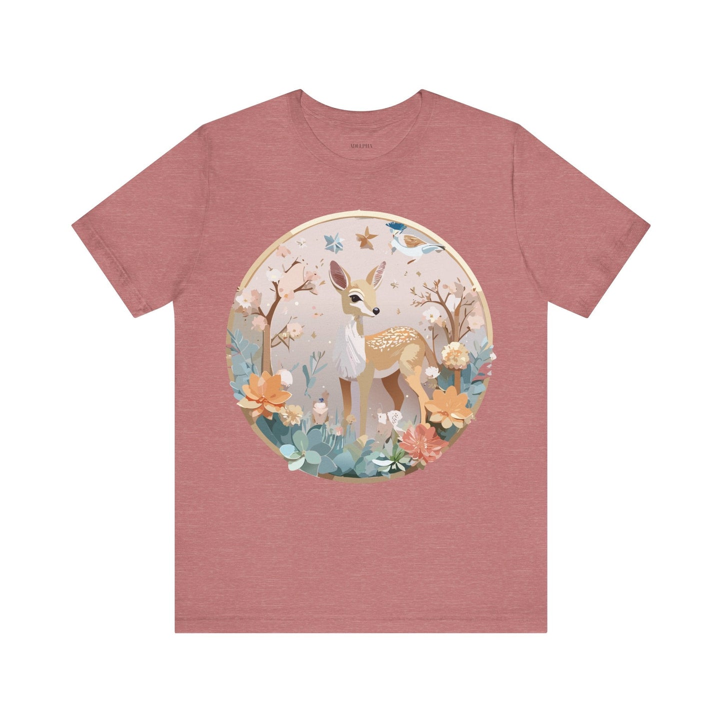 Medallion Graphic Unisex 100 Cotton Vintage Animal Medal Artwork Tee 9