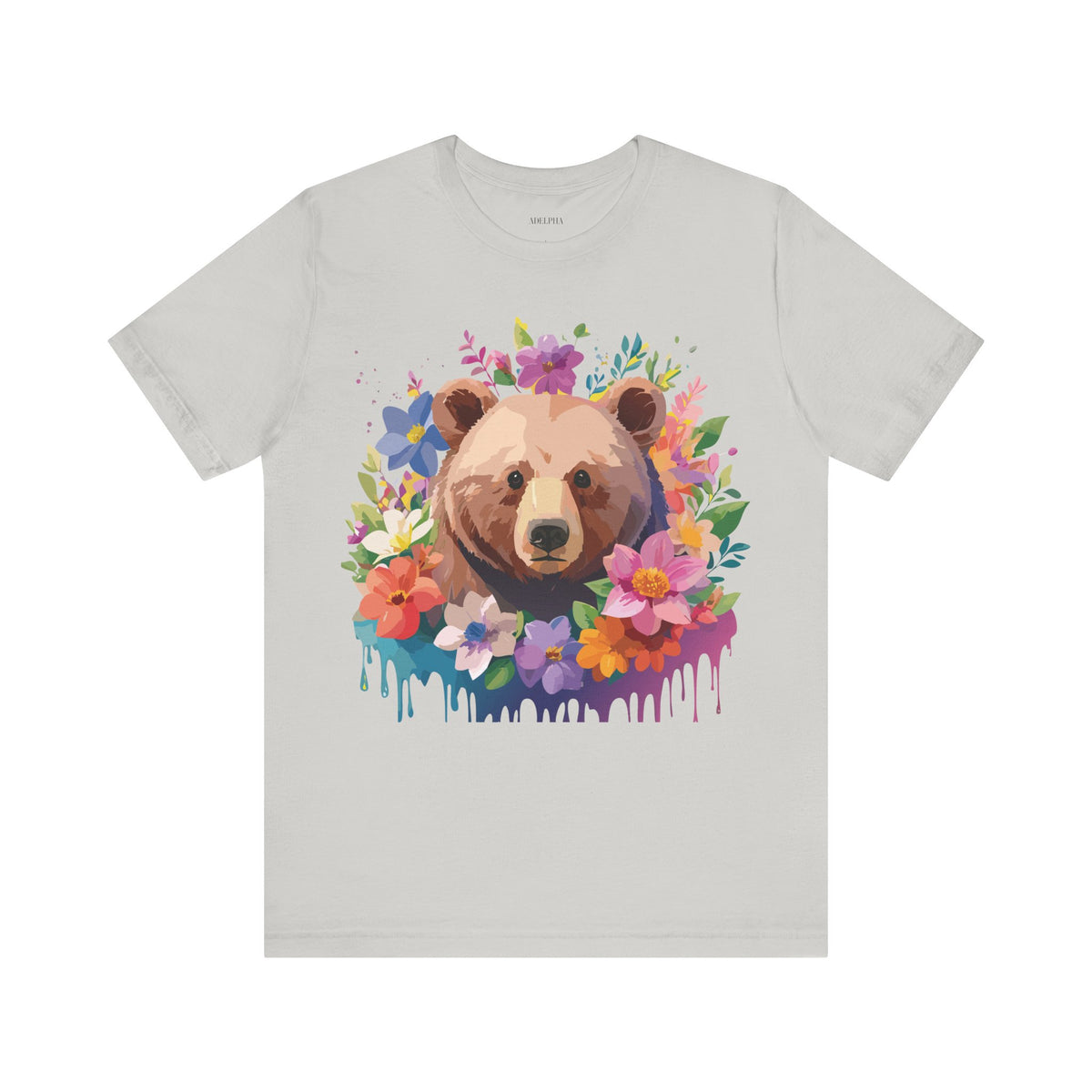 Bear Graphic Design Tee Bella+Canvas Unisex 100 Cotton Tee Shirt a119