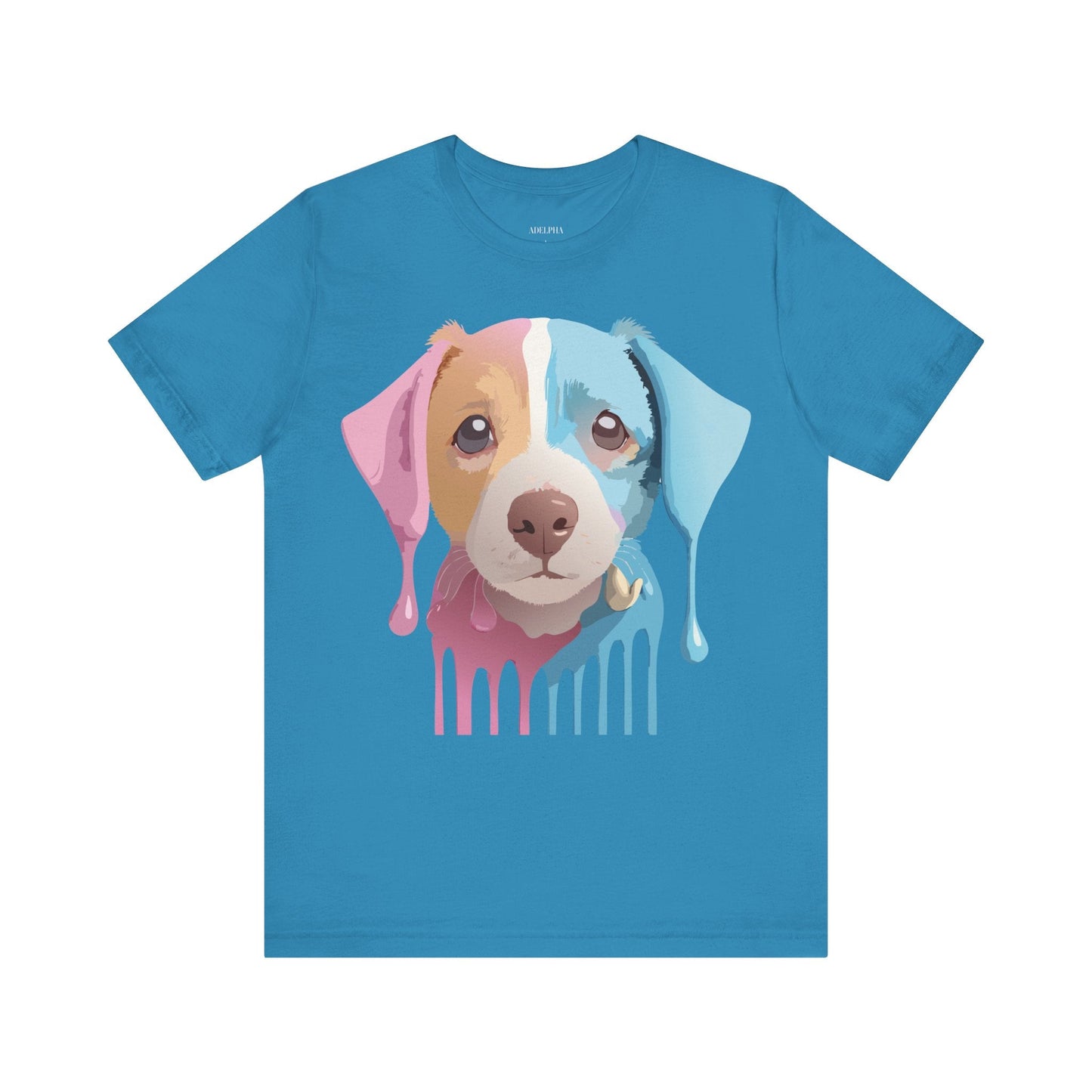 Vintage Inspired Dog Graphic Tee Unisex Jersey Short Sleeve Premium Adelpha Art Design