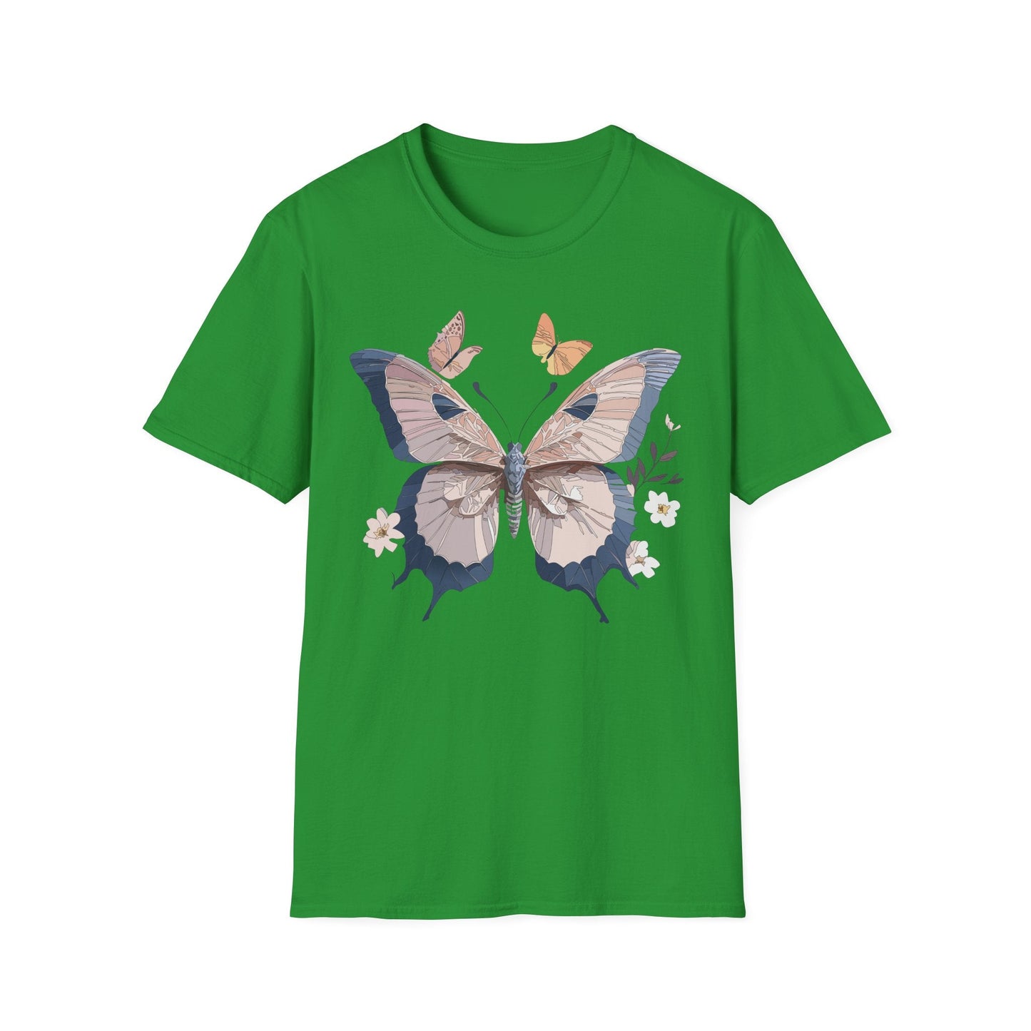 Butterfly Shirt Unisex T Shirt Monarch Print Gildan Softstyle 64000 Cotton Tee Quality