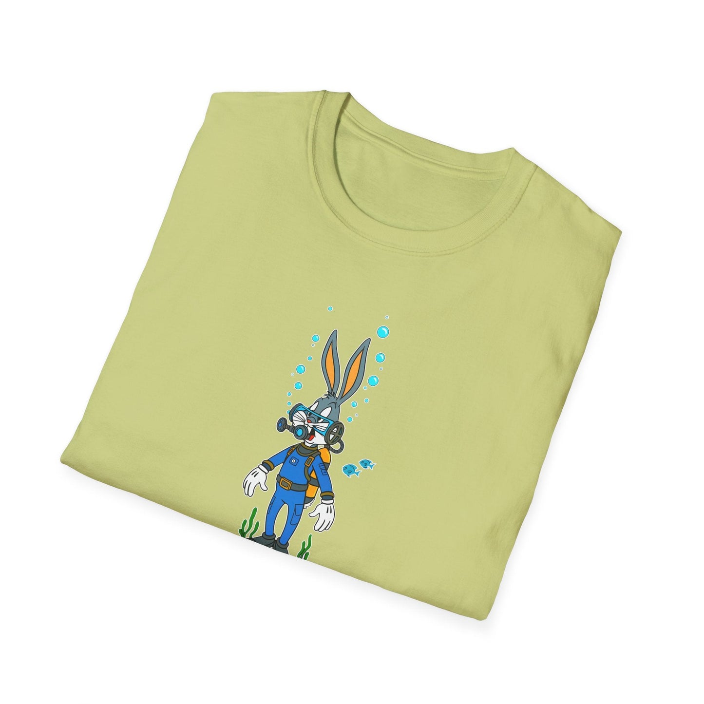 Cartoon Bunny Graphic Unisex Cotton Animal Animation Artwork Design Tee 20