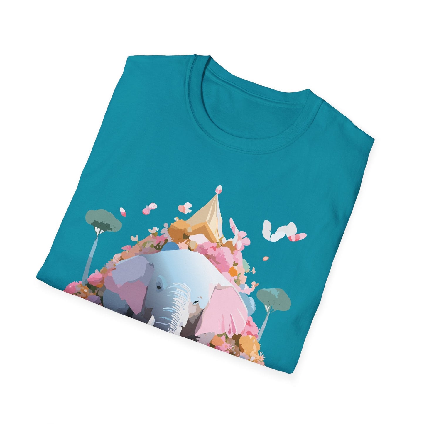Elephant Graphic T Shirt For Animals Unisex Gildan Softstyle 64000 Cotton Tee Apparel