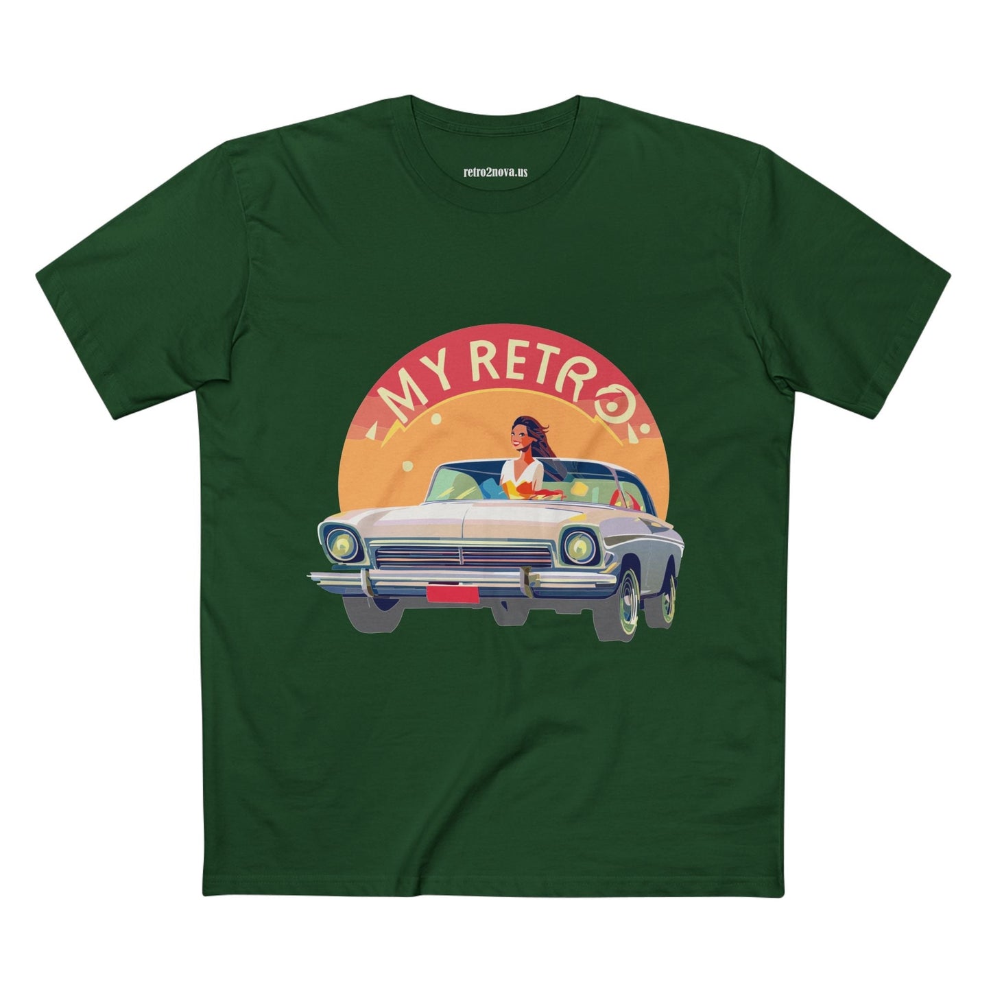 Retro Car Shirts Vintage Car RC-26 Unisex Premium Cotton Tee With Original Art Design