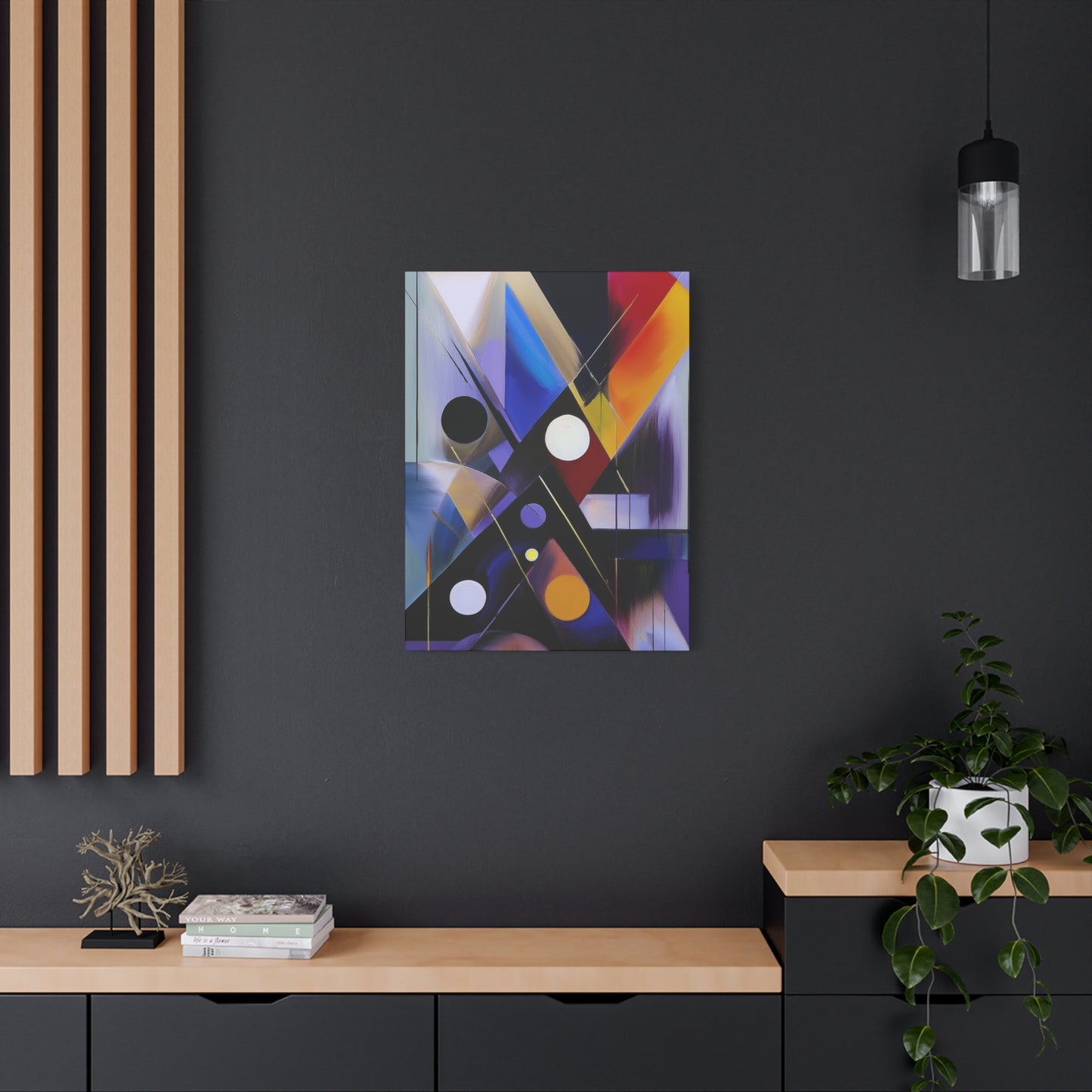 Colors Abstract Painting Print Canvas 20x24,20x30,24x30, 24x32,24x36,30x40, 32x48,36x48,40x60 Pine-Wood Inner Frame ABS-35