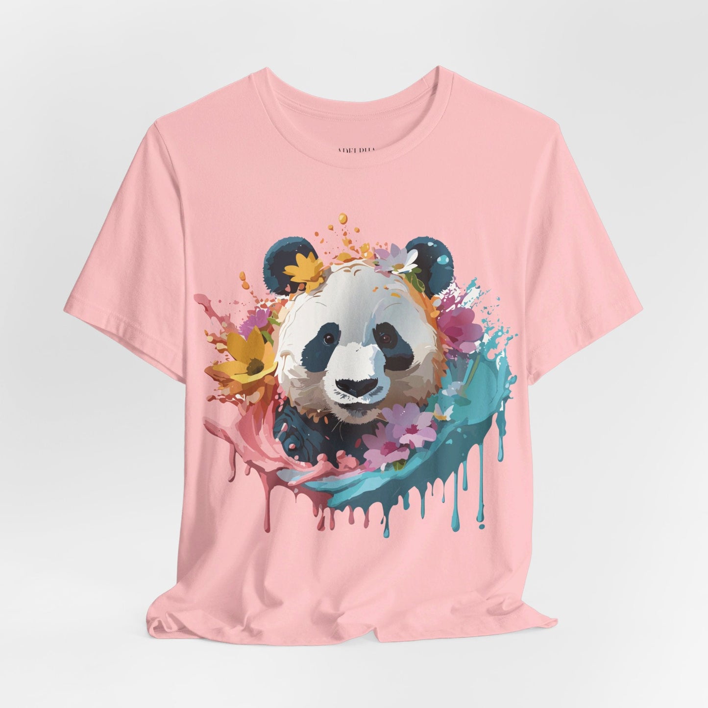 Panda Graphic Tee Unisex Jersey Short Sleeve Art Design Shirt By Adelpha Premium Casual Wear