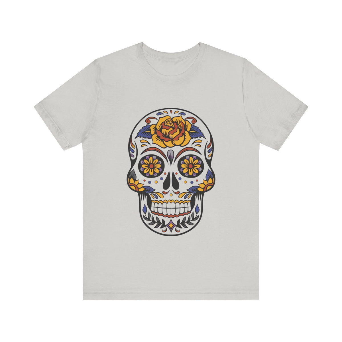 Camiseta unisex de algodón con calavera
