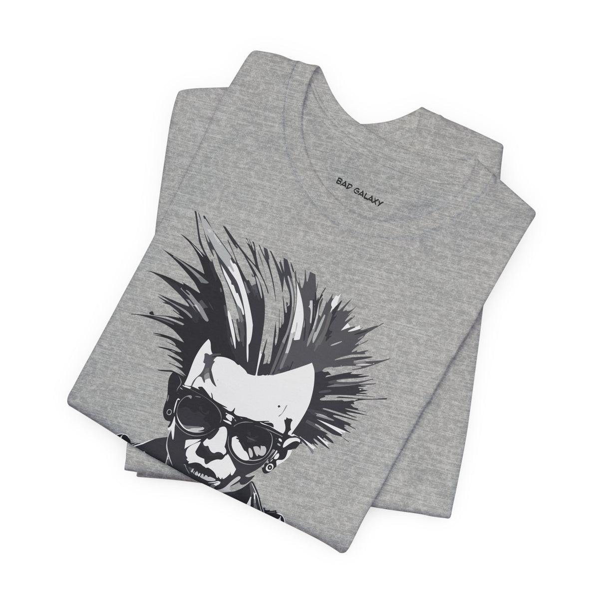 Punk Rock Graphic Unisex Cotton Bella+Canvas Tee with Art Design b36