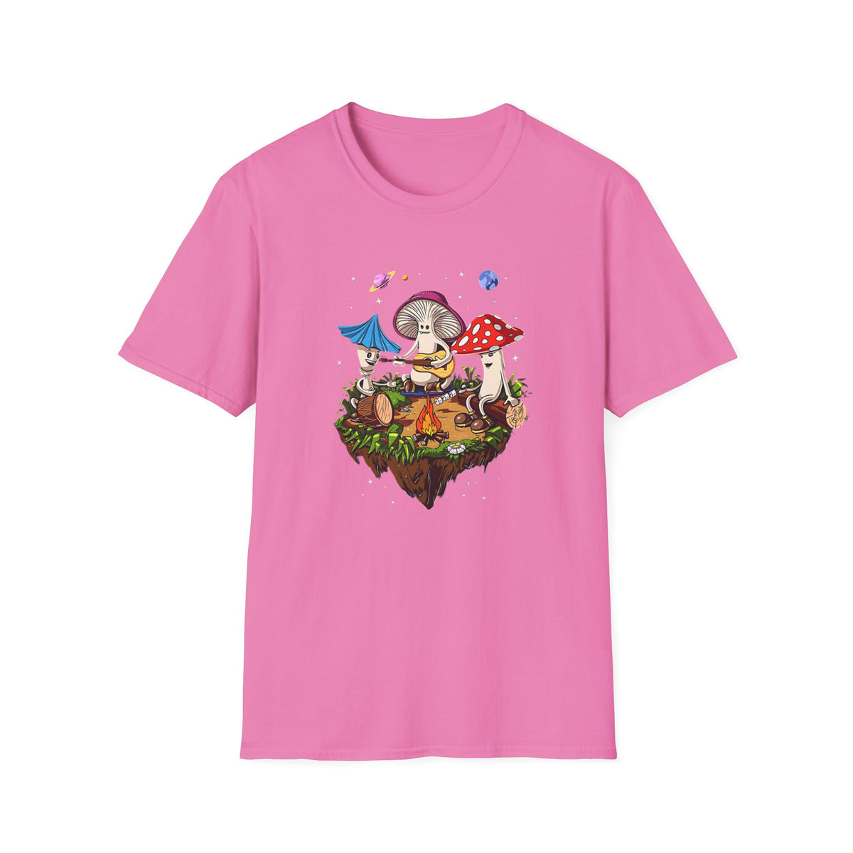 Funny Mashroom Cartoon  Graphic Tee Gildan Unisex 100 Cotton Tee Shirt c12
