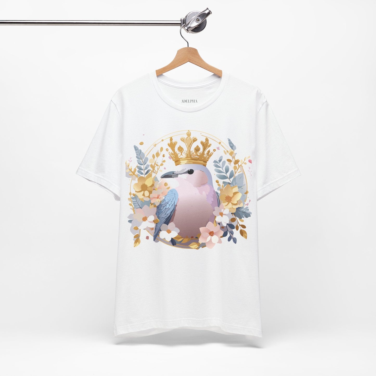 Adelpha Medallion Graphic Tee Unisex Short Sleeve Vintage Inspired Artwork Shirt