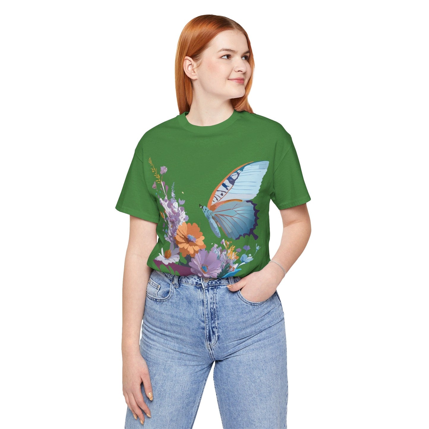 Butterfly Graphic Tee Unisex Jersey Short Sleeve Vintage Inspired Adelpha Art
