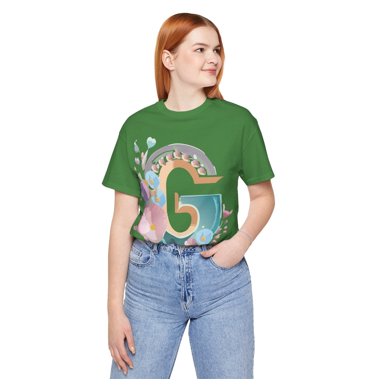 Adelpha Letter G Shirt Unisex Jersey Short Sleeve Graphic Tee With Vintage Inspired Artwork