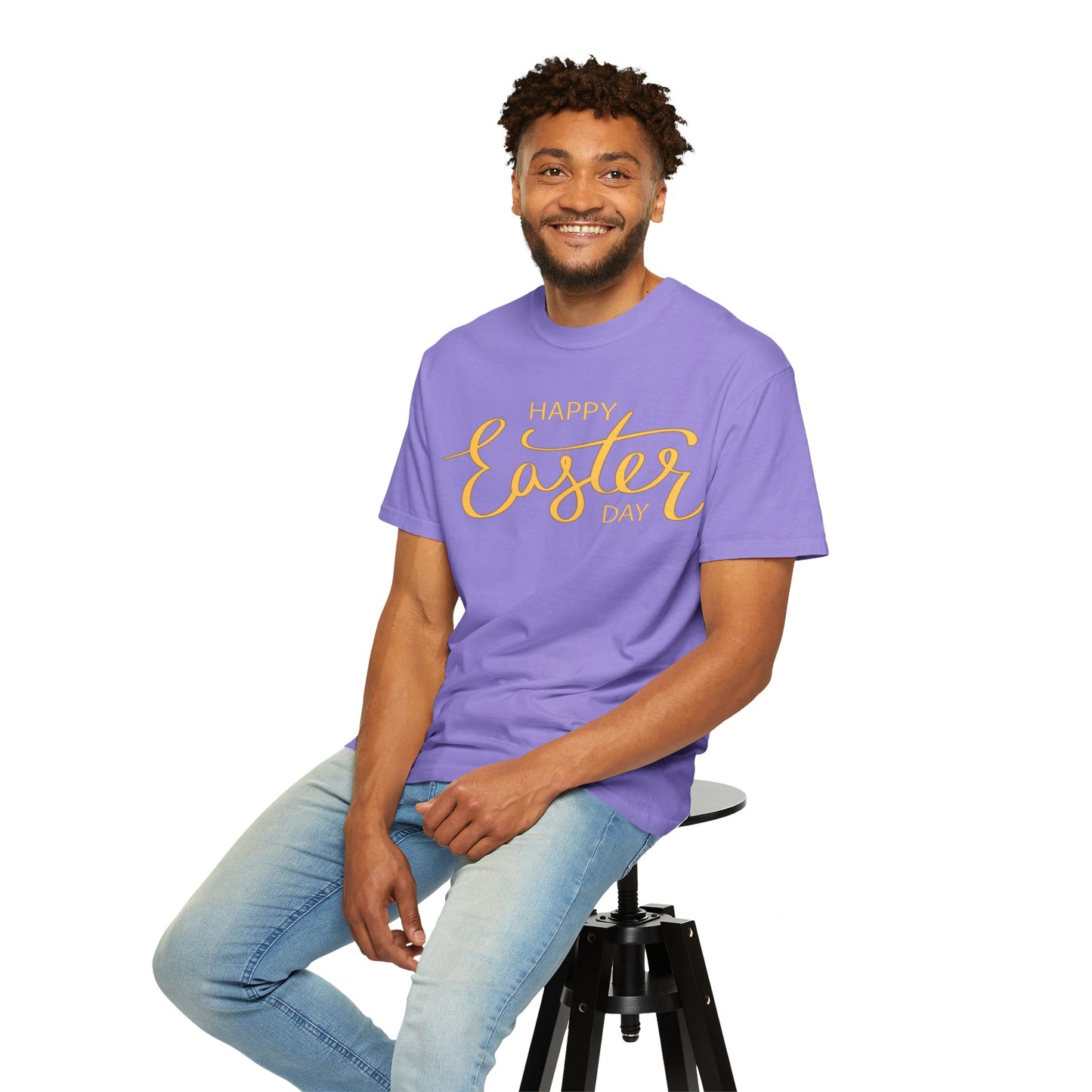 Happy Easter Day T-Shirt, Tee Shirt with Easter Signature, T Shirt with Easter Prints, Tee Shirt with Easter Design