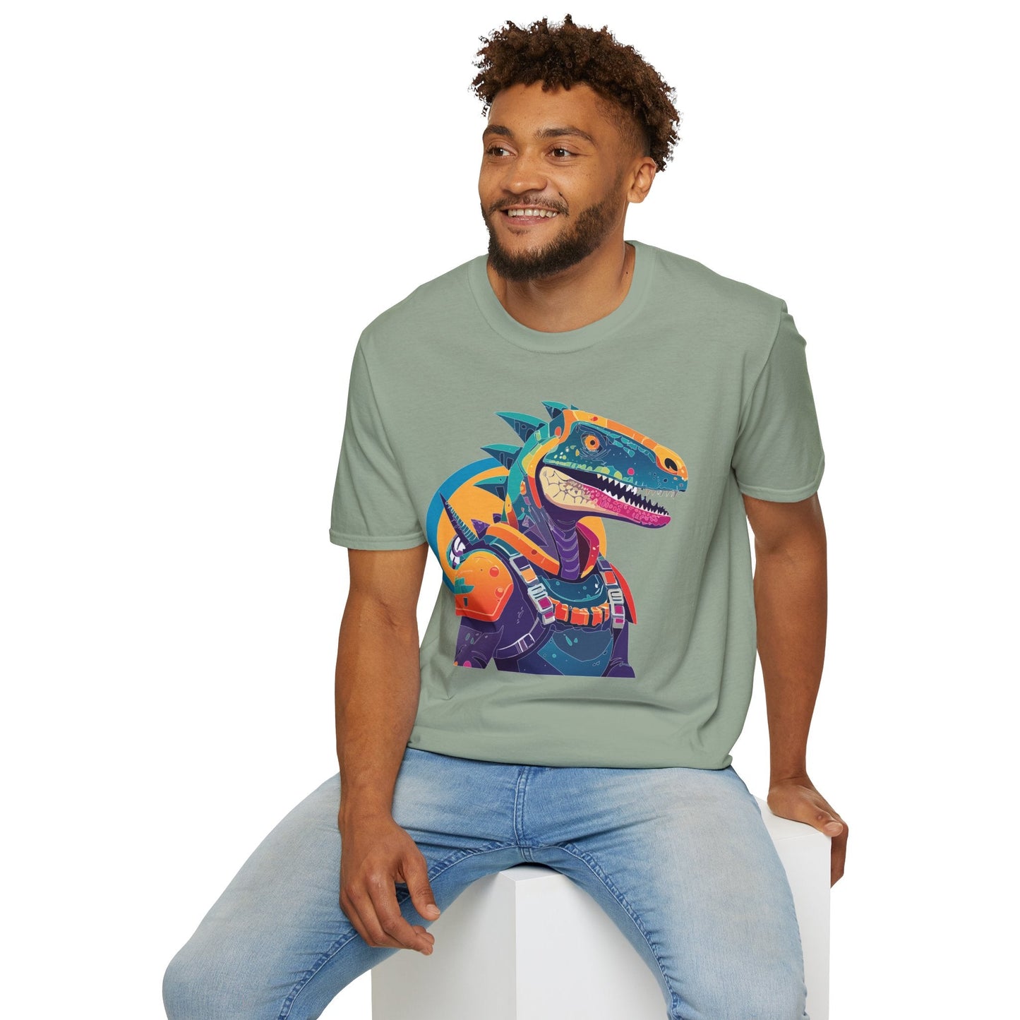 Alien Graphic Unisex Cotton Softstyle UFO Artwork Tee 6
