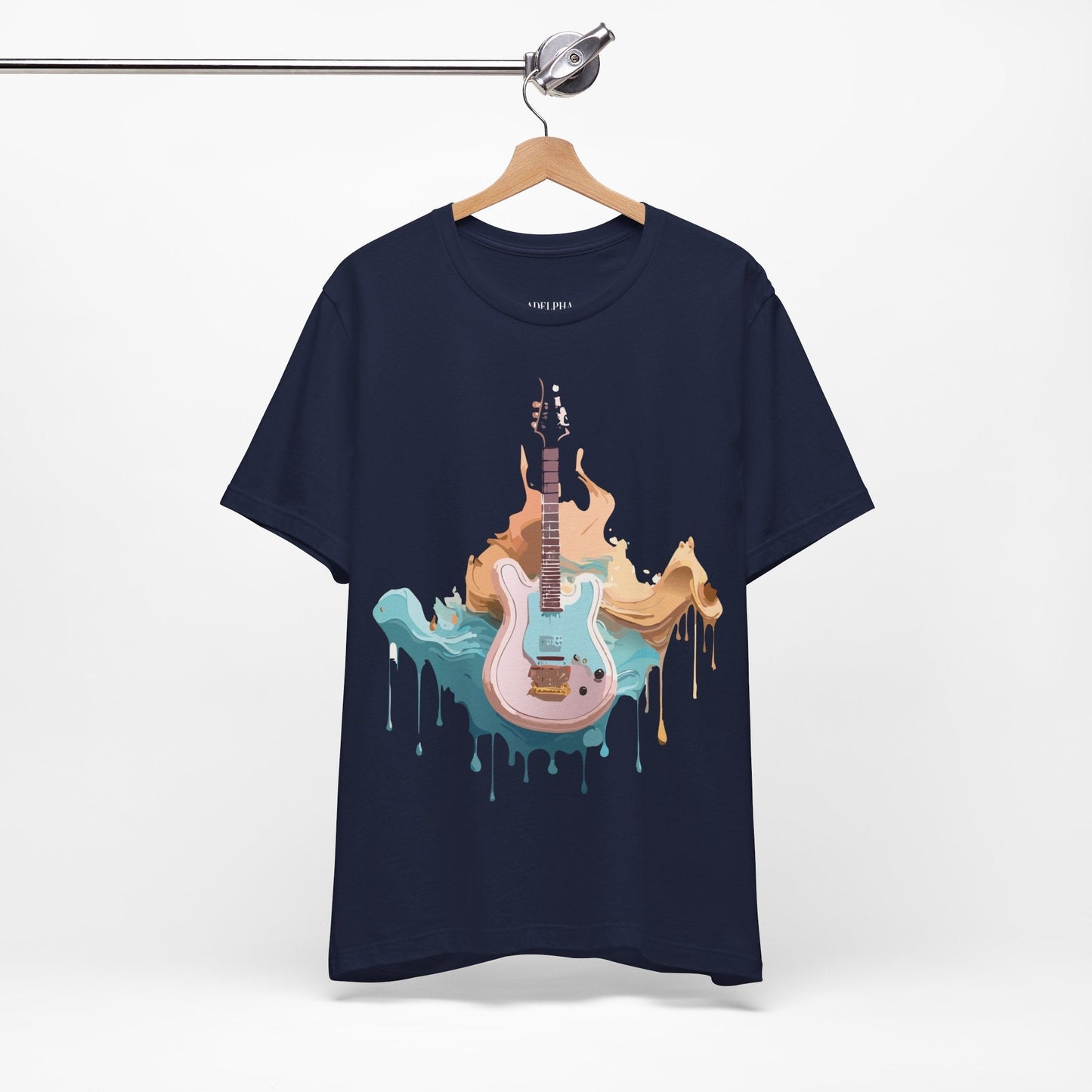 Music Graphic Unisex 100 Cotton Vintage Art with Musical Elements Tee 51