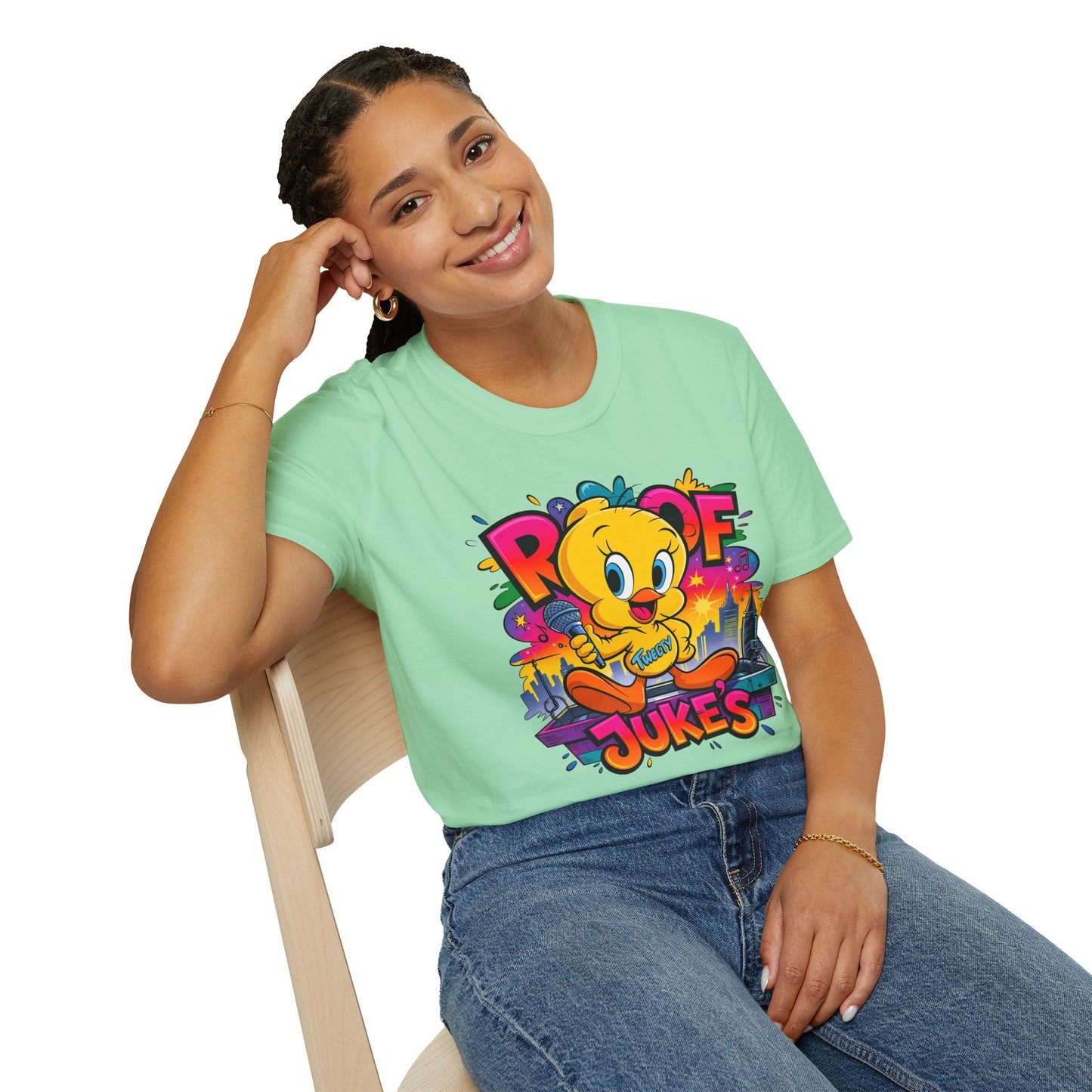 Unisex Cartoon T Shirt With Animation Design Versatile Funny Animals Tee Shirt Gildan Softstyle