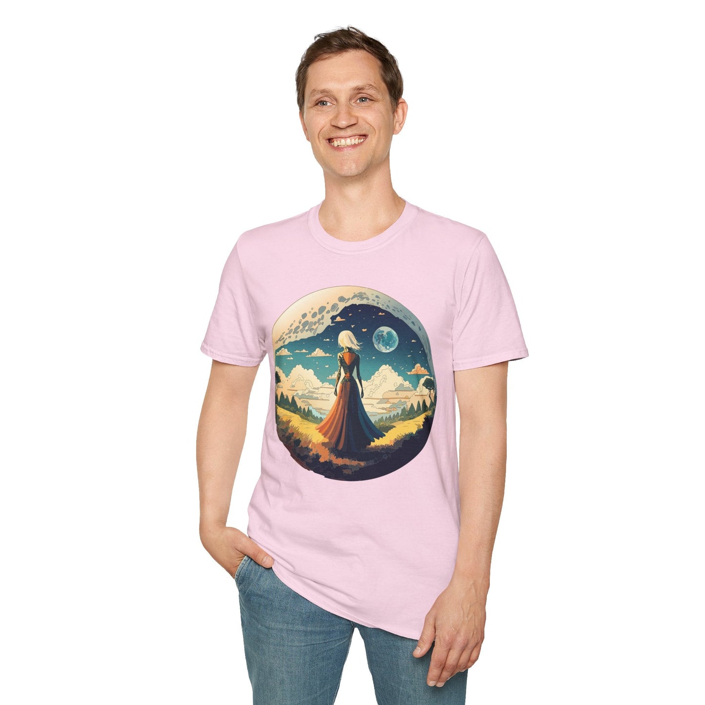 Womens Graphic T Shirts Art Design Tee Unisex Softstyle 64000 Cotton Tee Comfortable Everyday Wear