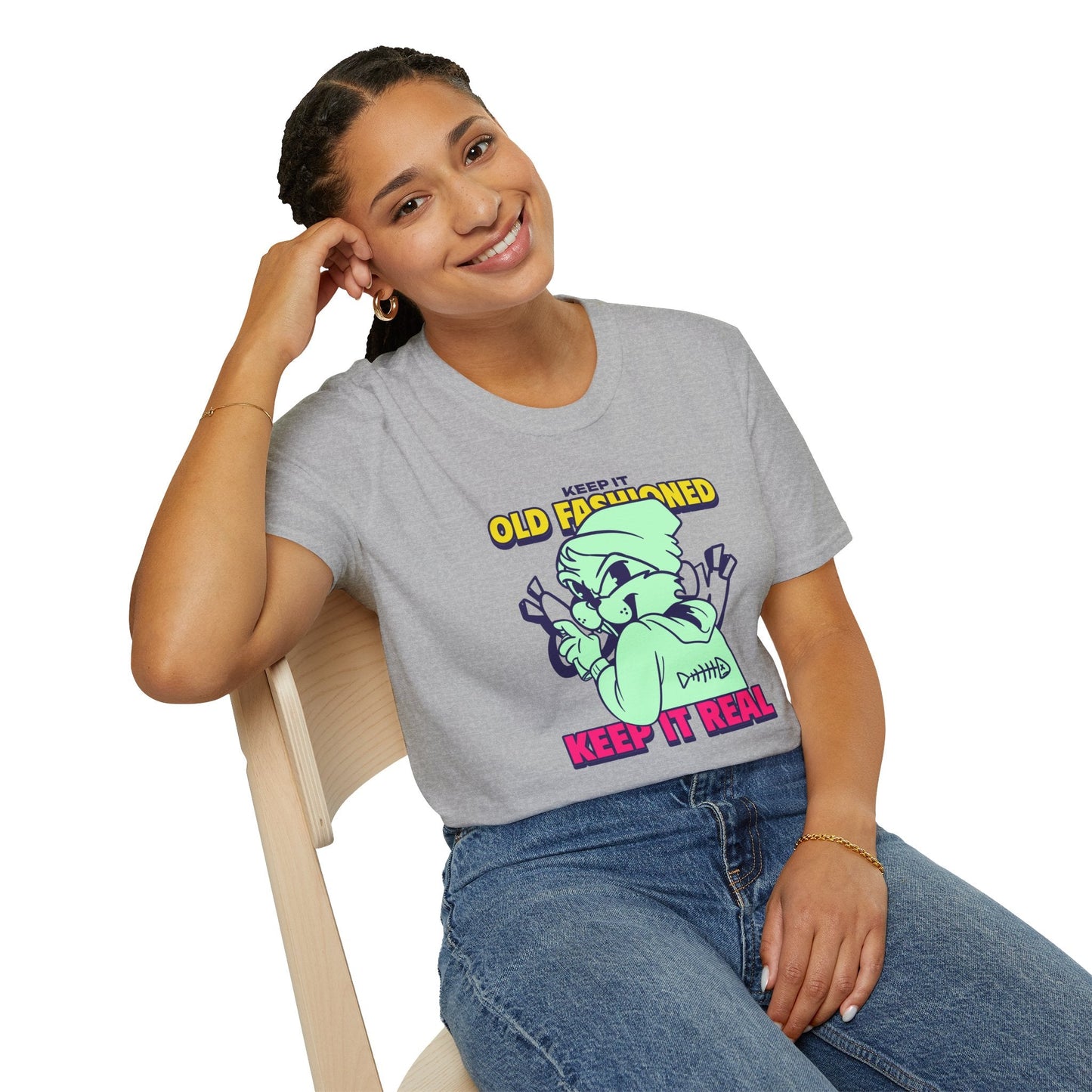 Funny Animals Tees Unisex T Shirt Gildan Softstyle 64000 100 Percent Ring Spun Cotton
