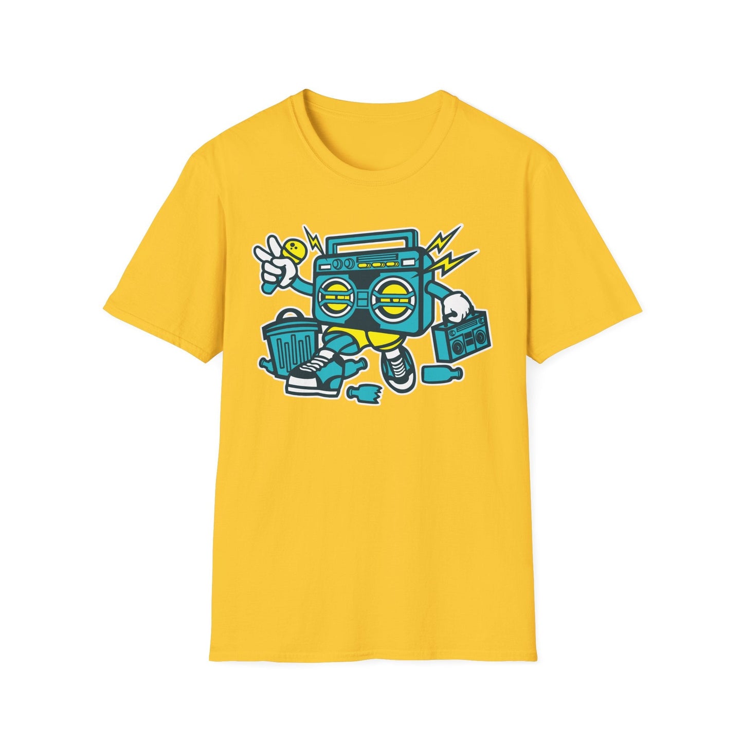 Cartoon T Shirt Animation Tee Funny Unisex Gildan Softstyle 64000 100 Percent Ring Spun Cotton