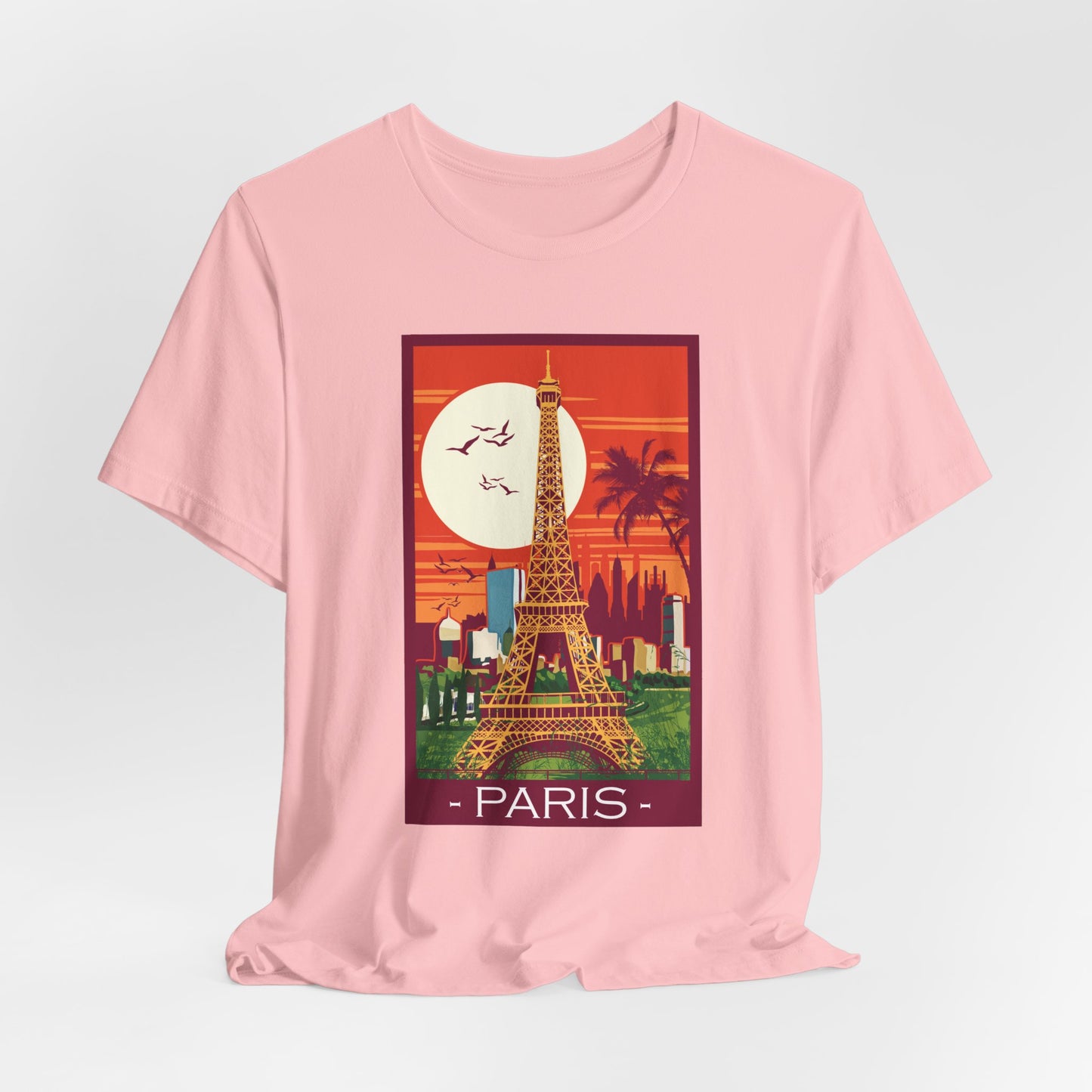 Retro Poster Paris Graphic Design Tee, Paris Shirt, Vintage Tees, Art Design T-Shirt, Graphic Tee, Retro Art Shirts