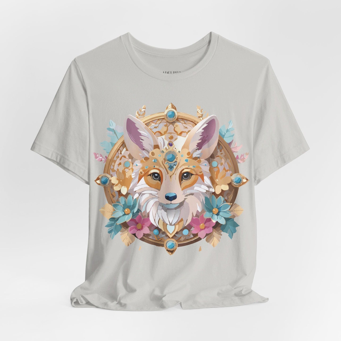 Adelpha Medallion Graphic Tee Unisex Short Sleeve Vintage Inspired Art Design Shirt