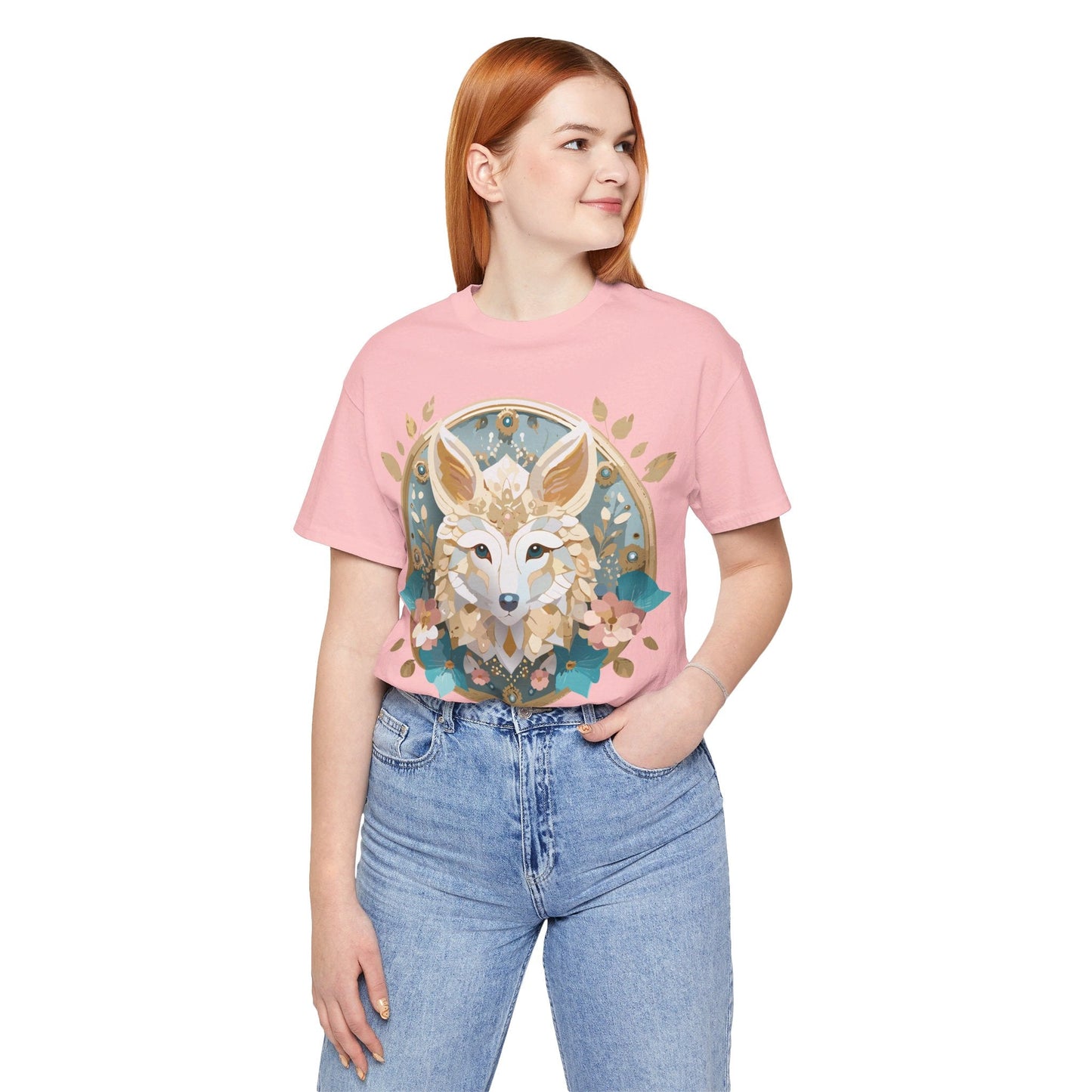 Medallion Graphic Unisex 100 Cotton Vintage Animal Medal Artwork Tee 80