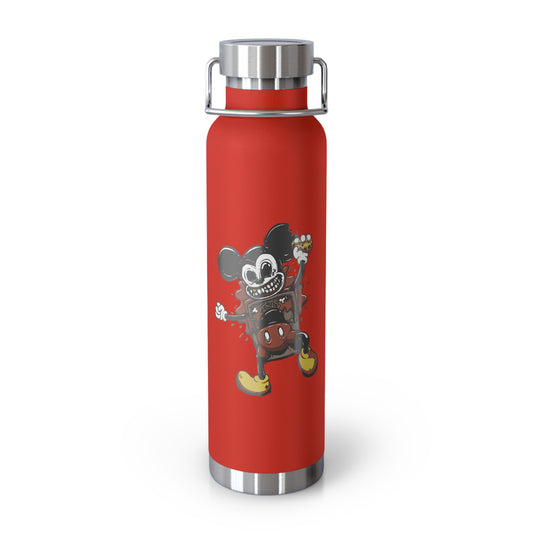 22oz Copper Insulated Water Bottle with Cartoon Design - CV68