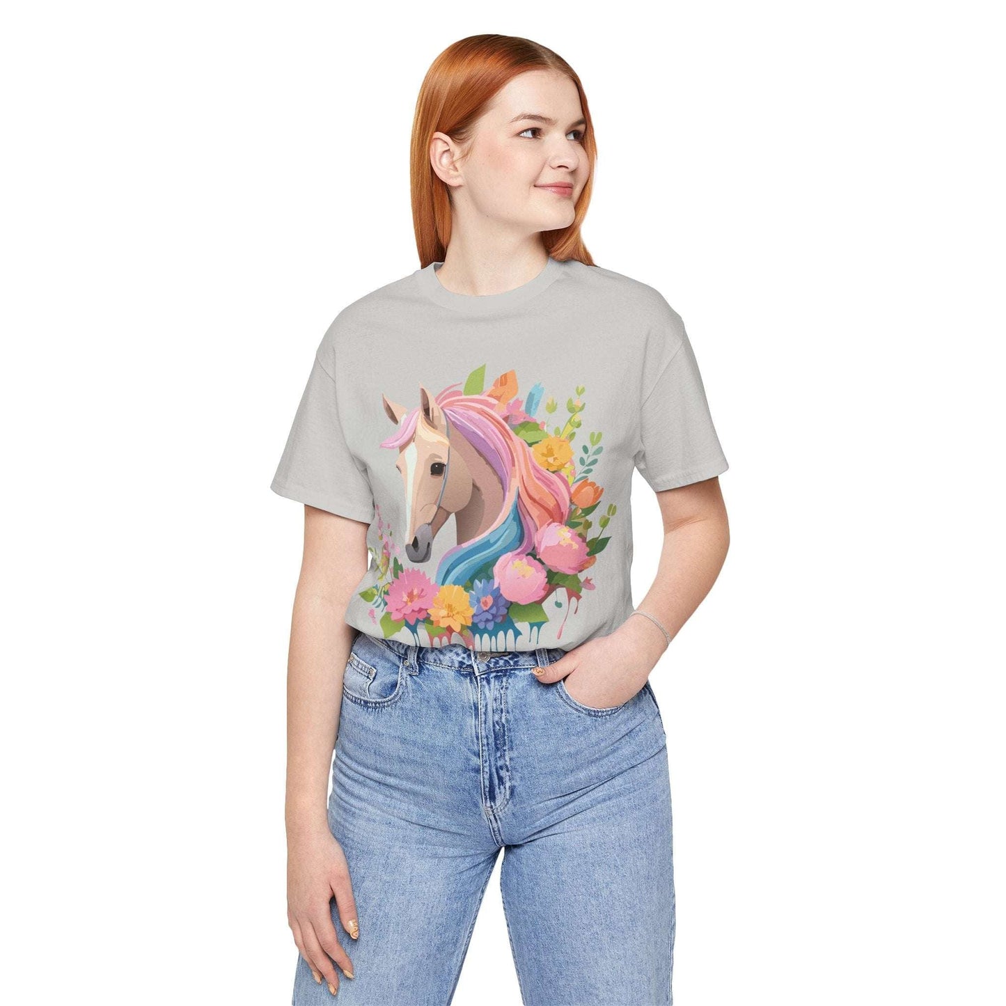Horse Graphic Unisex 100 Cotton Vintage Animal Art T-Shirt 2