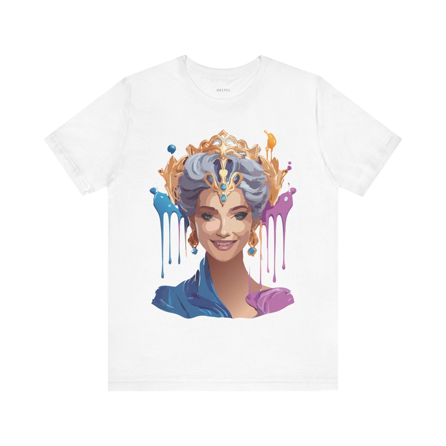 Queen Graphic Tee Unisex Jersey Short Sleeve Adelpha Art Design Vintage Inspired