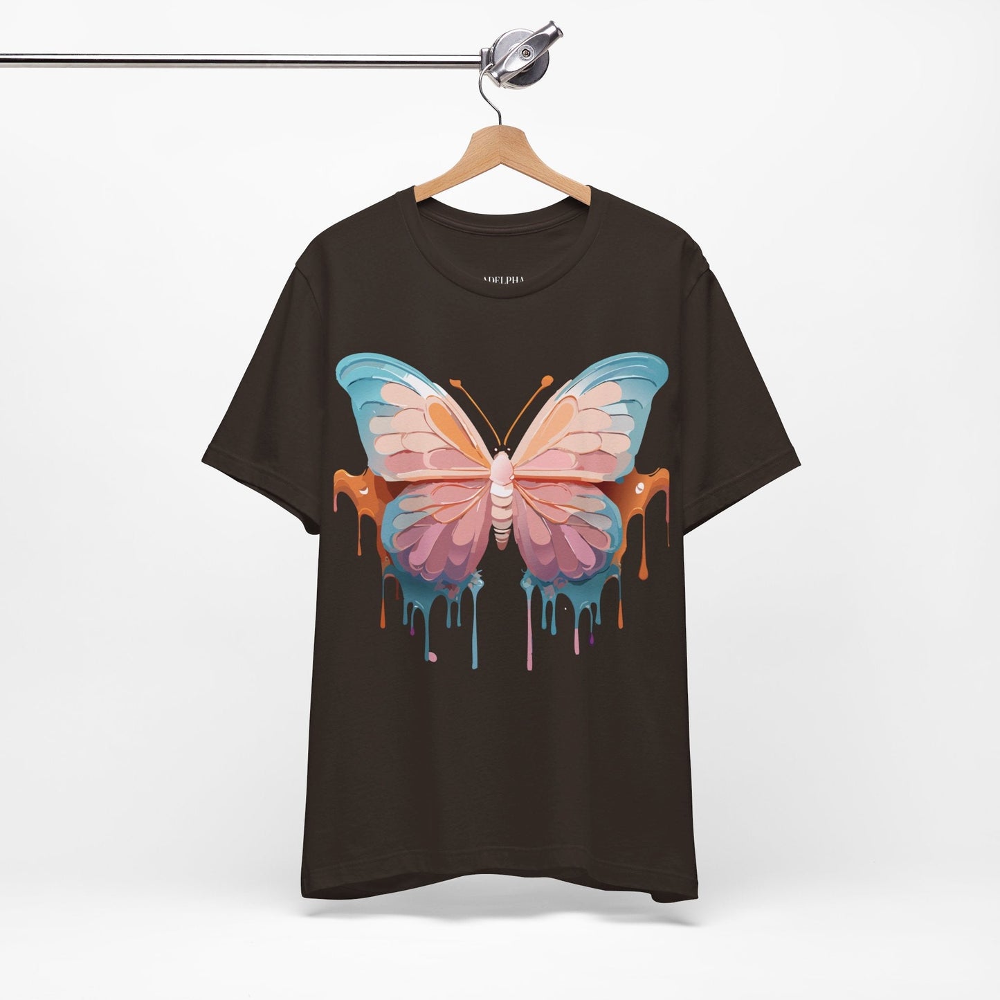 Butterfly Graphic Unisex 100 Cotton Lightweight Vintage Design Jersey Tee 86