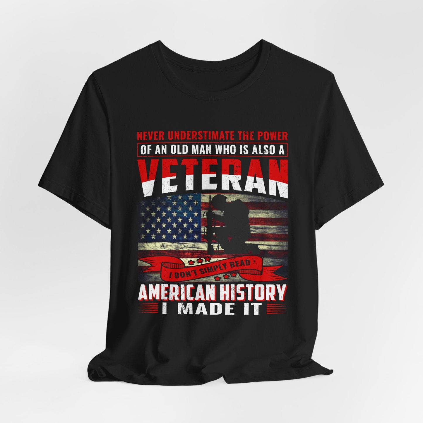 Army Veteran Patriotic Graphic Design Unisex Cotton T-Shirt v32