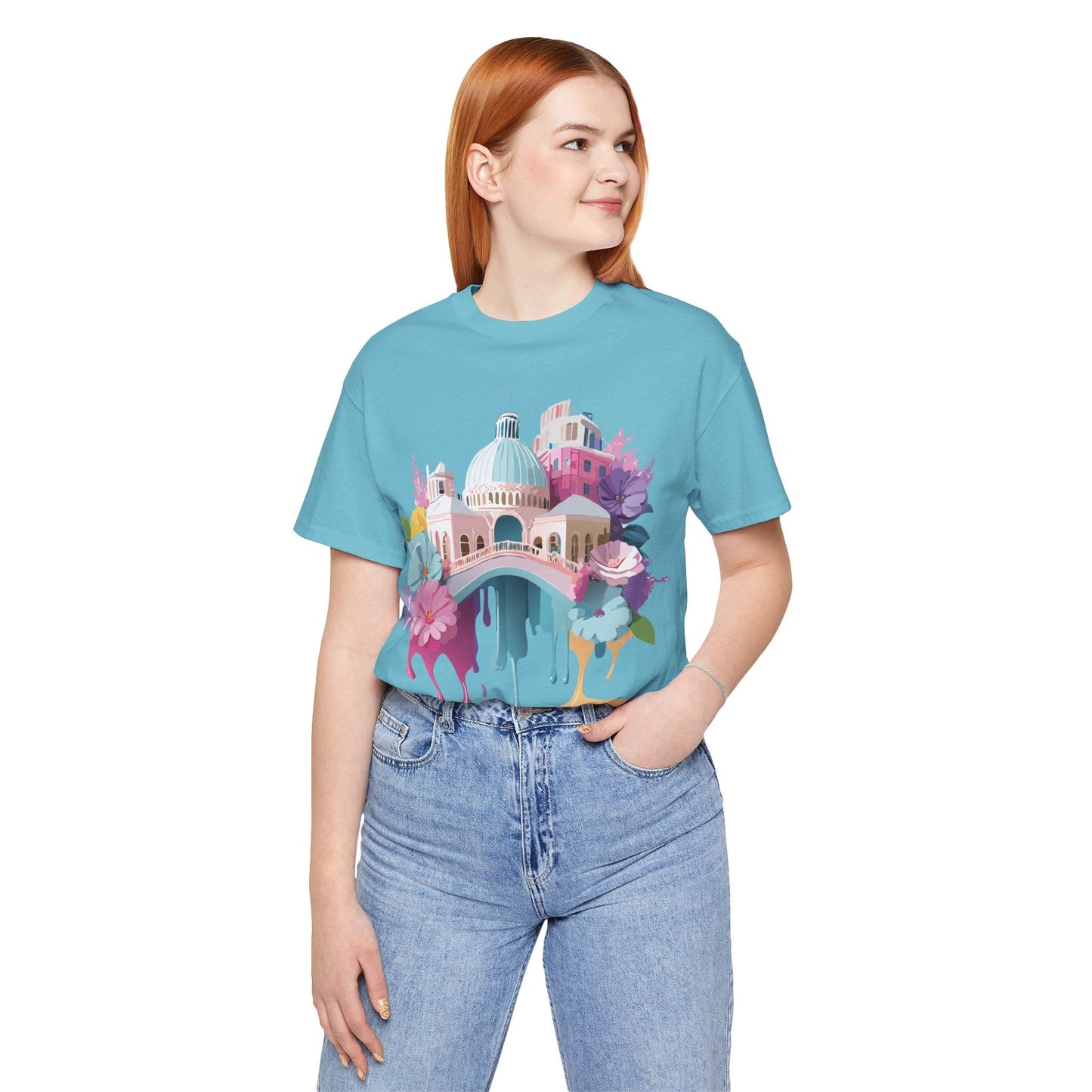 Venice Inspired Tourist Shirt Unisex Graphic Tee Adelpha Vintage Artwork Design Art