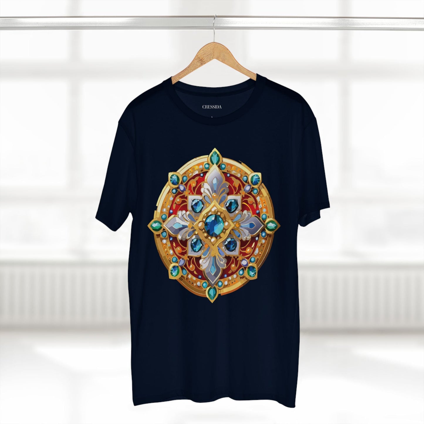 Medallion Graphic T-Shirt Unisex 100 Cotton With Gold Art Design Medal Tee 8