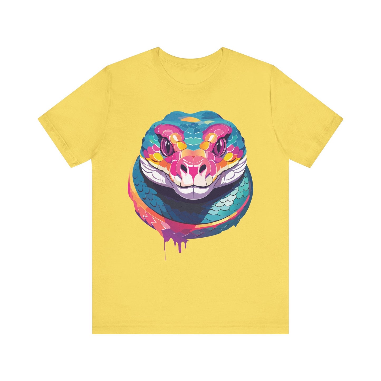 Unisex Animal Tee Shirt With Art Design, Wild Animals Short Sleeve Graphic Tee For Everyday Wear