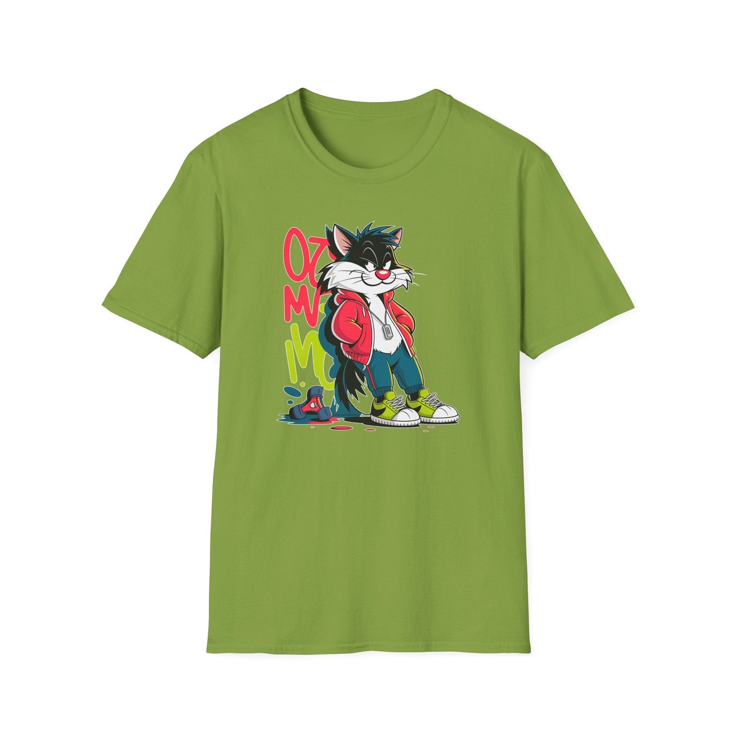 Cartoon T Shirt With Animals And Animation Tee For Unisex Softstyle Gildan 64000