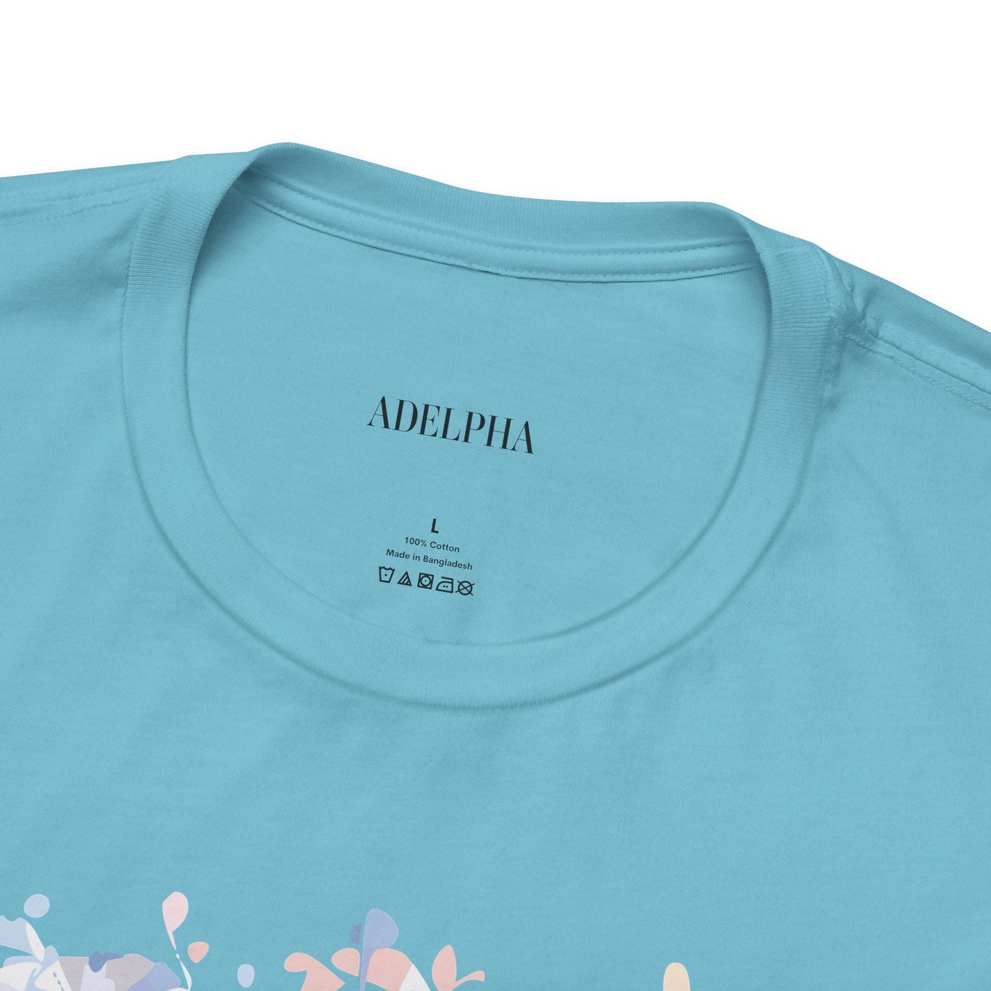 Letter Q Shirt Graphic Tee Unisex Short Sleeve by Adelpha Vintage Inspired Artwork