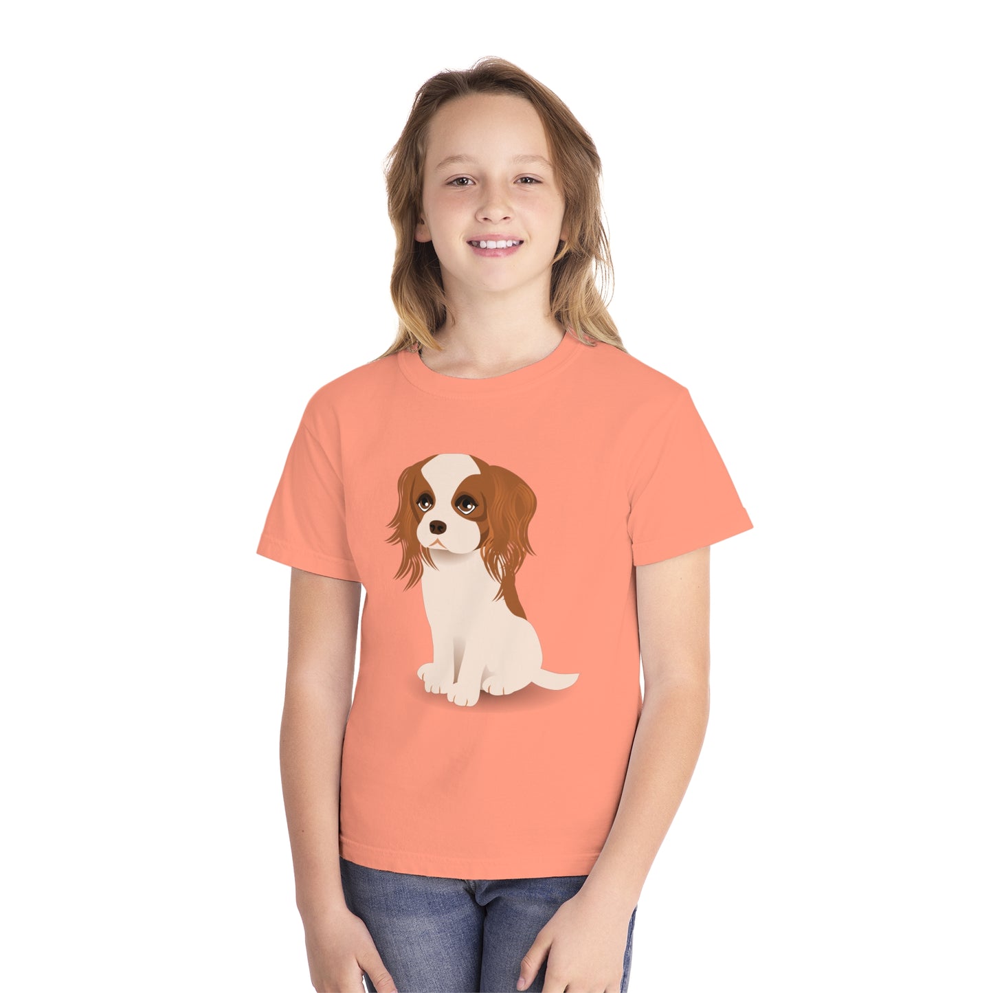 Youth Tee Shirt with Little Dog