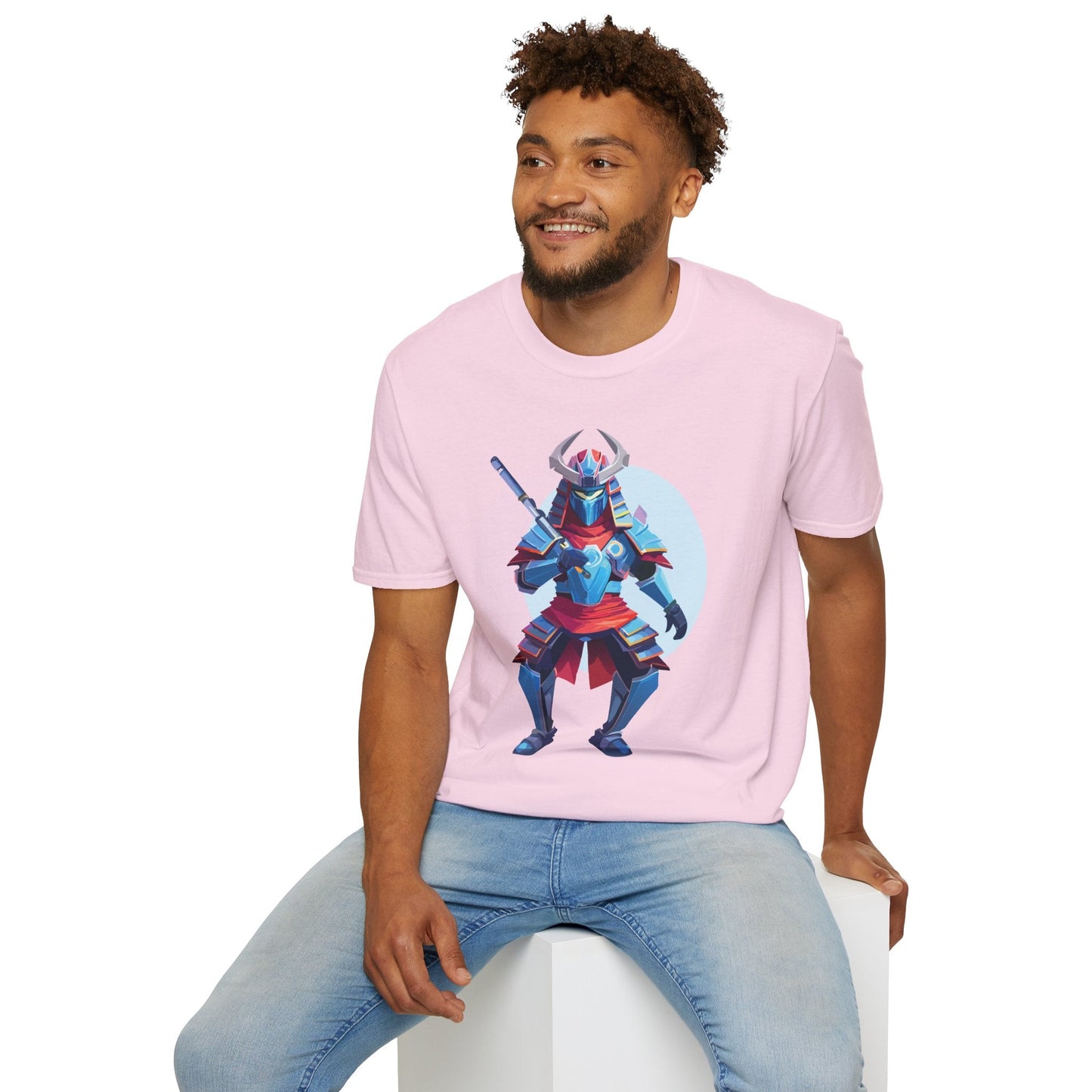 Samurai T Shirt Unisex Softstyle Tee Made From 100 Percent Ring Spun Cotton Gildan 64000