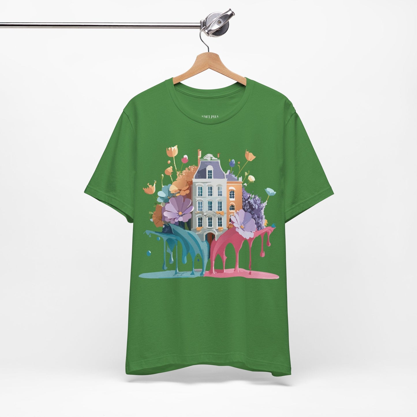Adelpha Vintage Amsterdam Graphic Tee For Everyday Casual Wear Unisex Short Sleeve Shirt