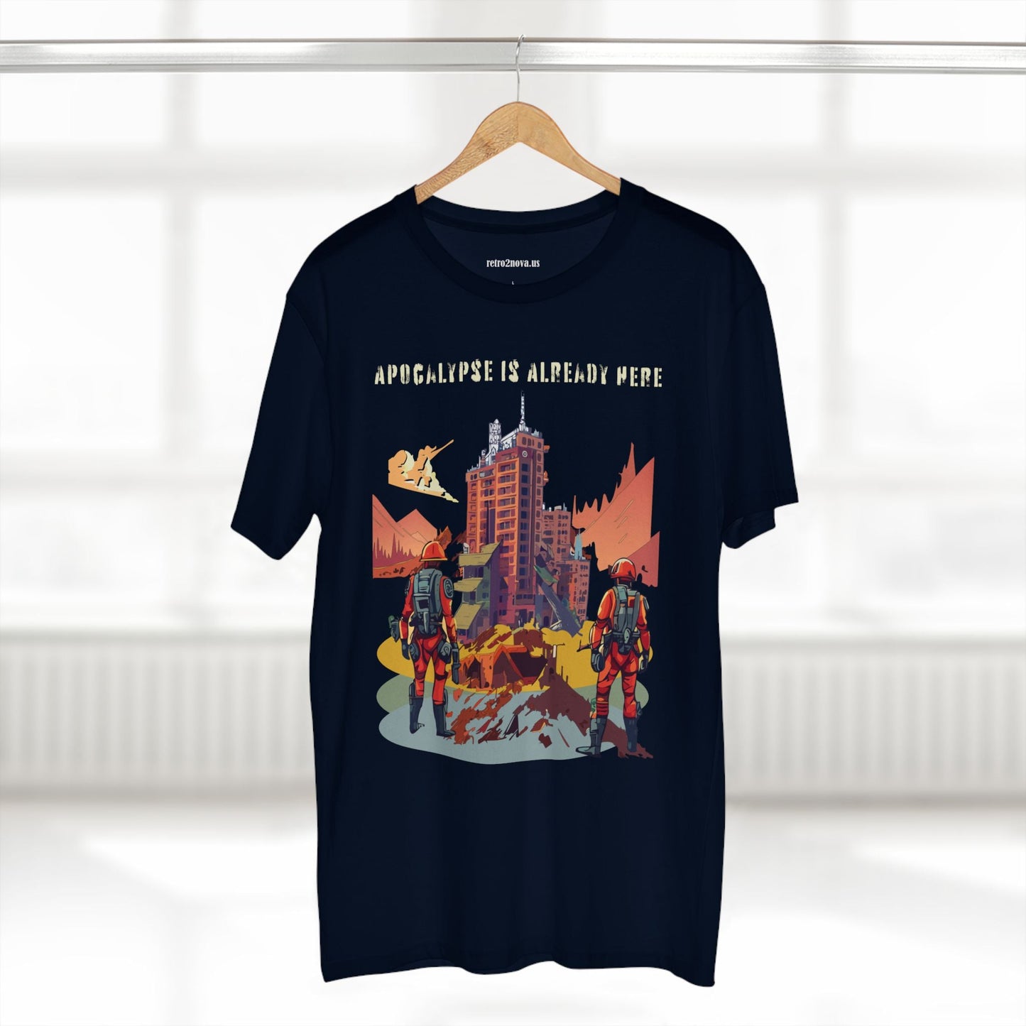 Cataclysm Doomsday Unisex Premium Cotton Tee With Original Art Design Retro2Nova