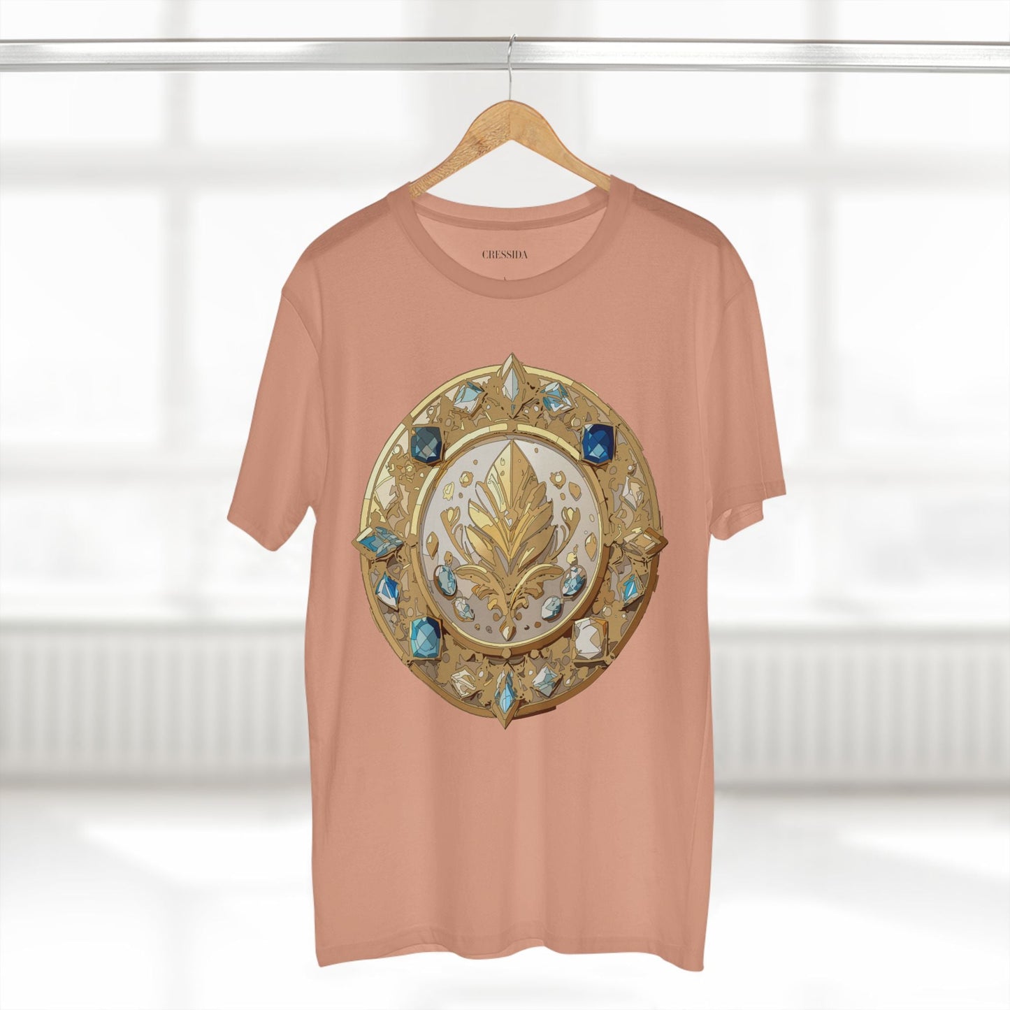 Medallion Graphic T-Shirt Unisex 100 Cotton With Gold Art Design Medal Tee 25