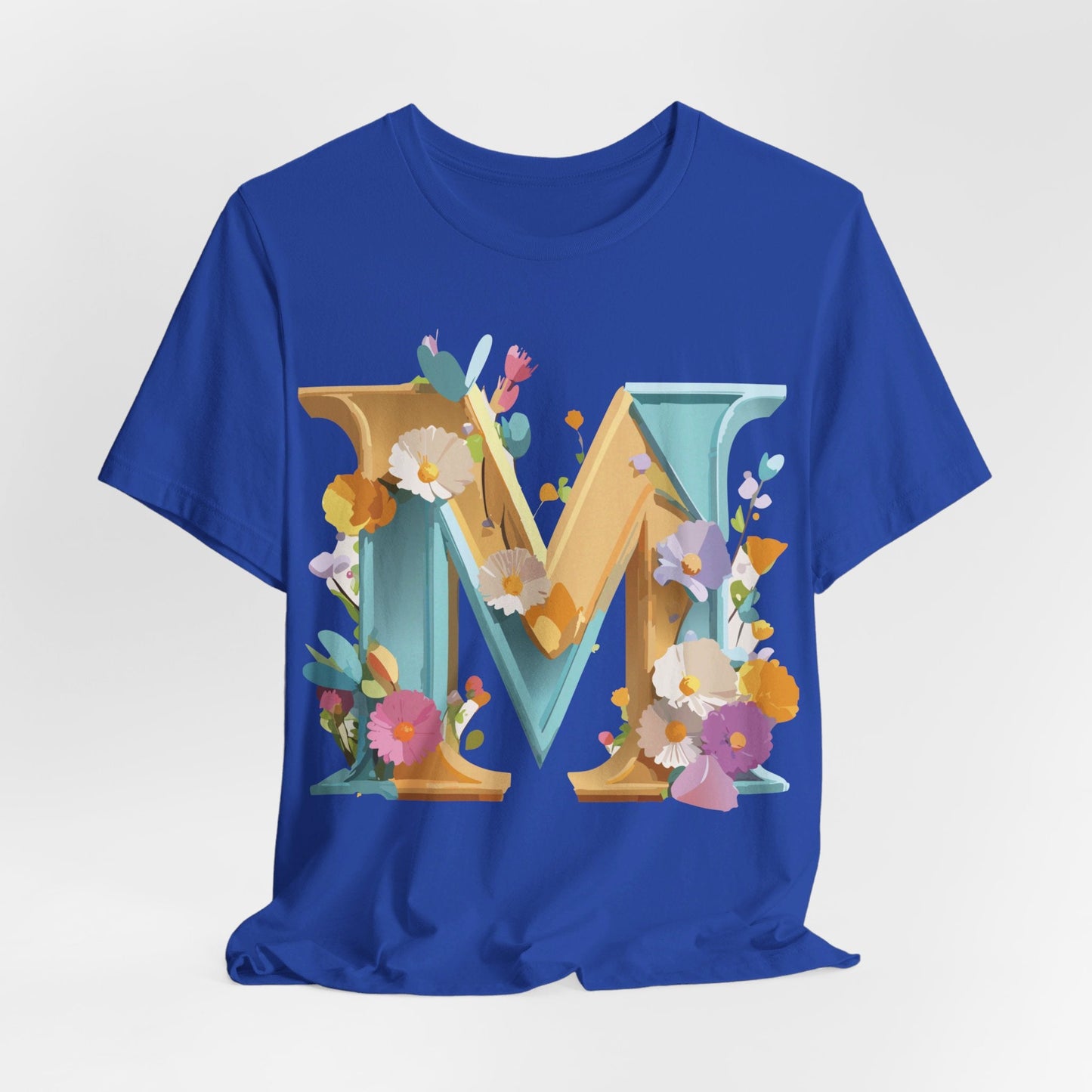 Letter M Shirt Unisex Graphic Tee From Adelpha Vintage Inspired Art Short Sleeve Jersey