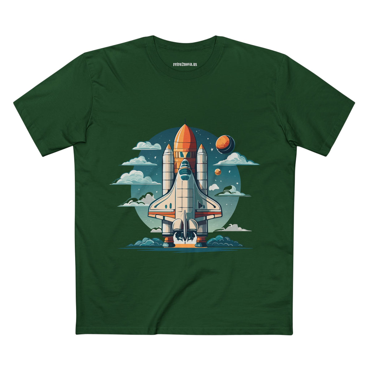 Cosmos Shuttle Graphic Tee Staple Unisex 100 Cotton Tee Shirt - CS-1
