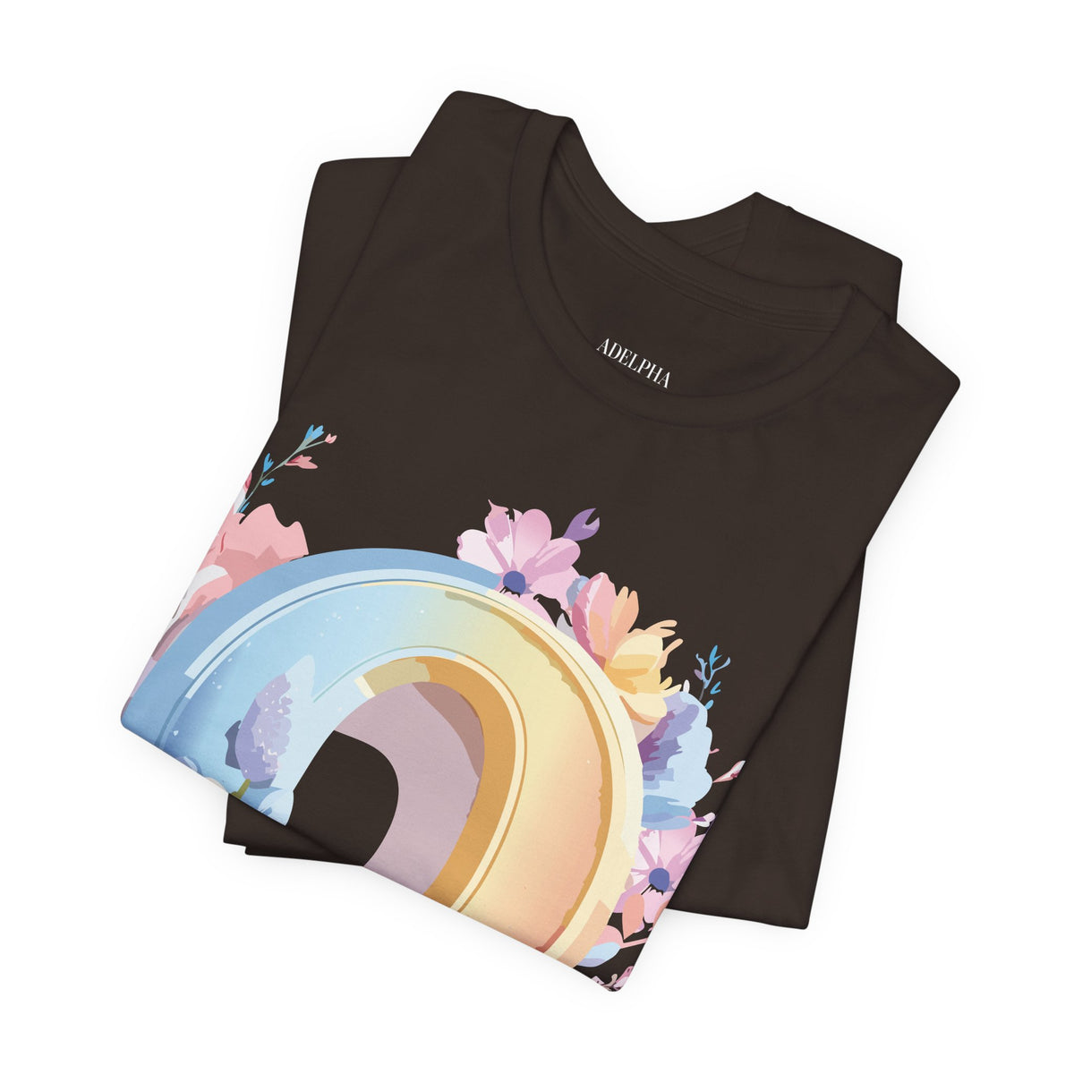Letter O Graphic Unisex Cotton Bella+Canvas Tee with Art Letter Design
