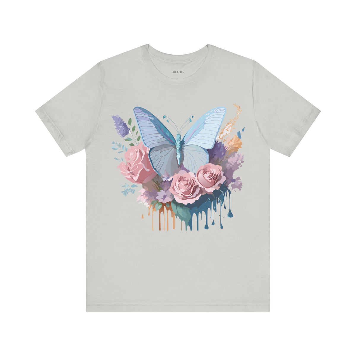 Butterfly Graphic Unisex Cotton Bella+Canvas Tee with Art Design n31